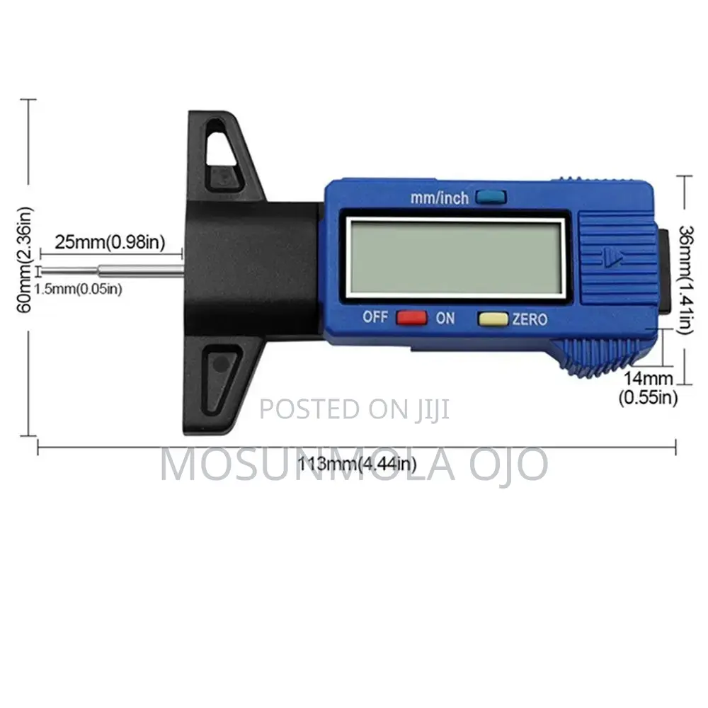 LCD Digital Tyre Tread Depth Gauge