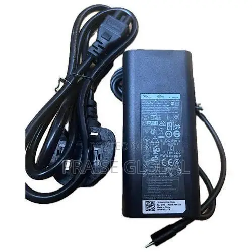 Dell Dell Laptop Charger Adapter 65w Watt Usb Type C + Power Cord