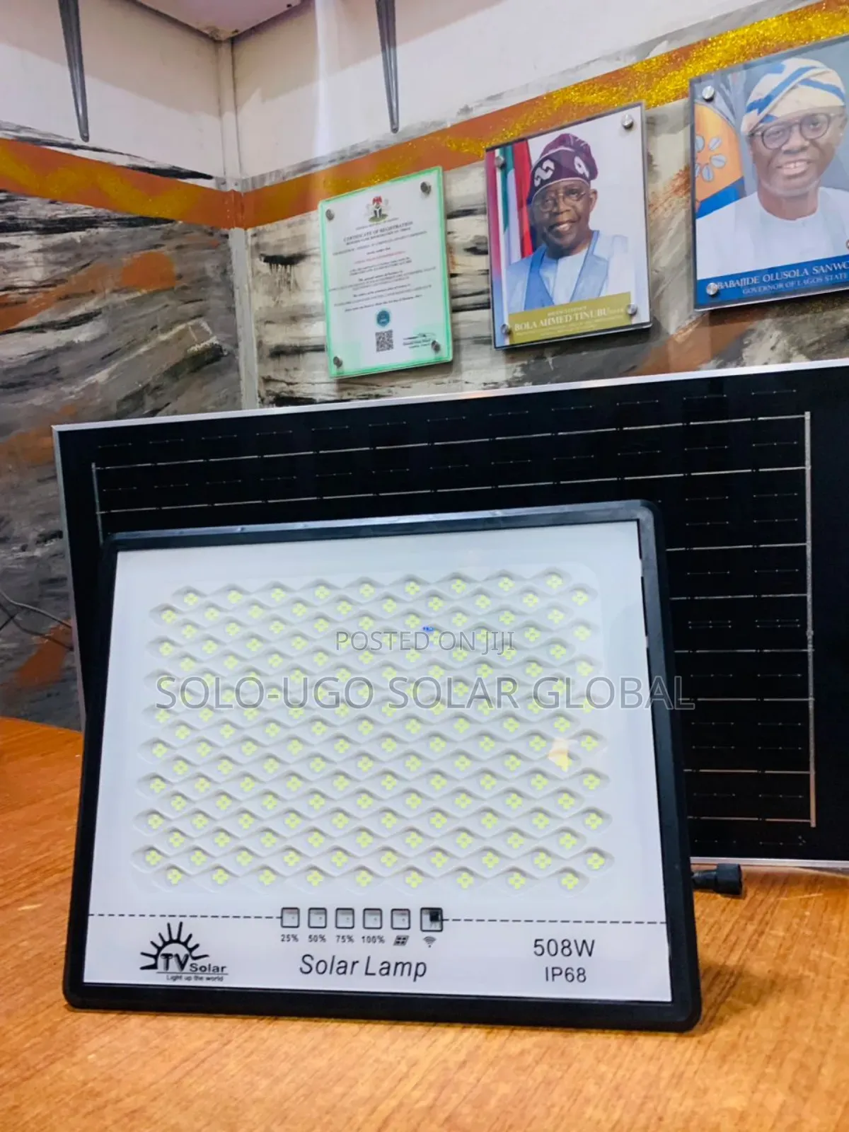 Floodlight 508watts, (Solar With Panel)