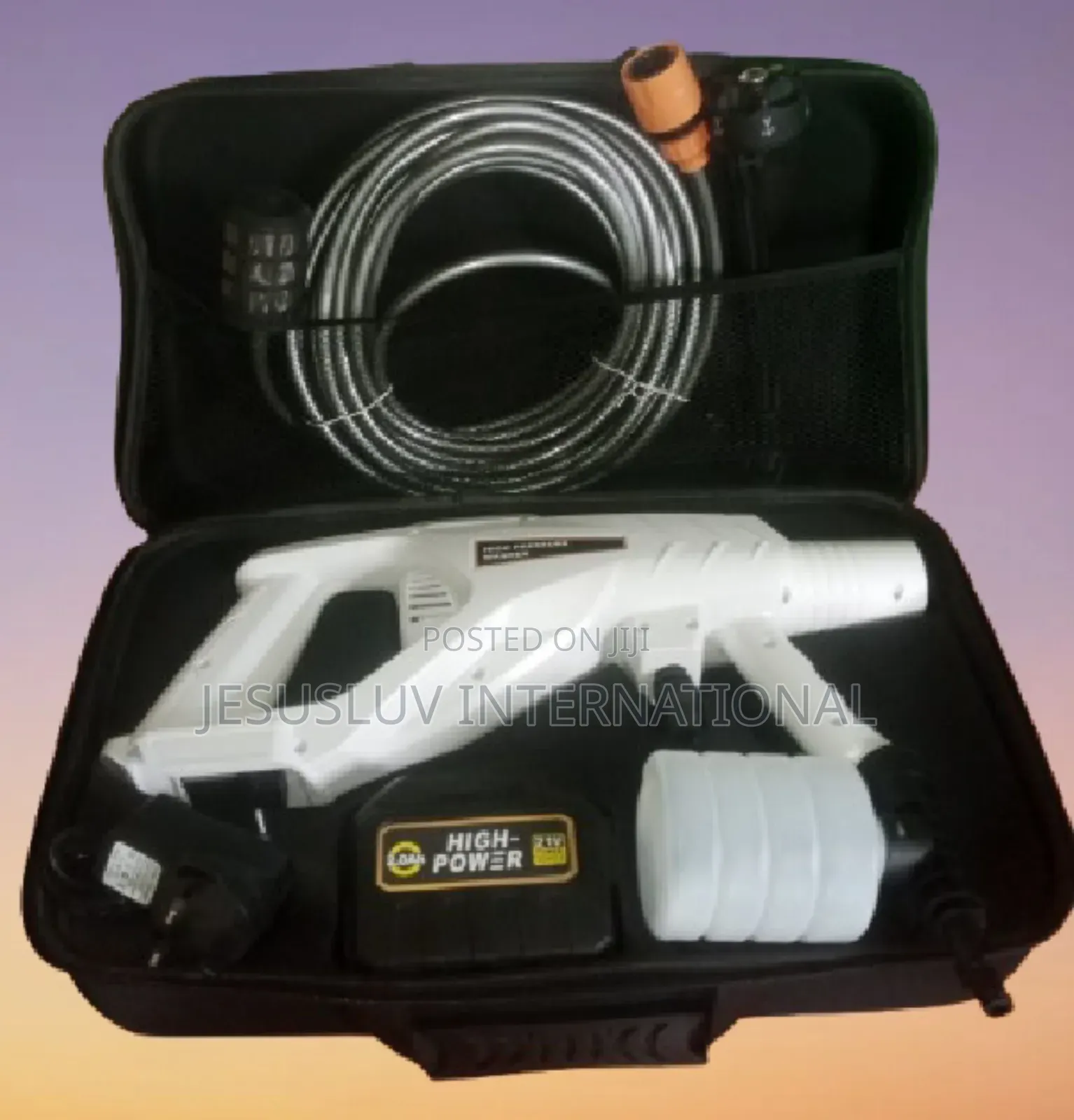Electric Pressure Washer Kit 6-in-1 Adjustable Nozzle for Cleaning .