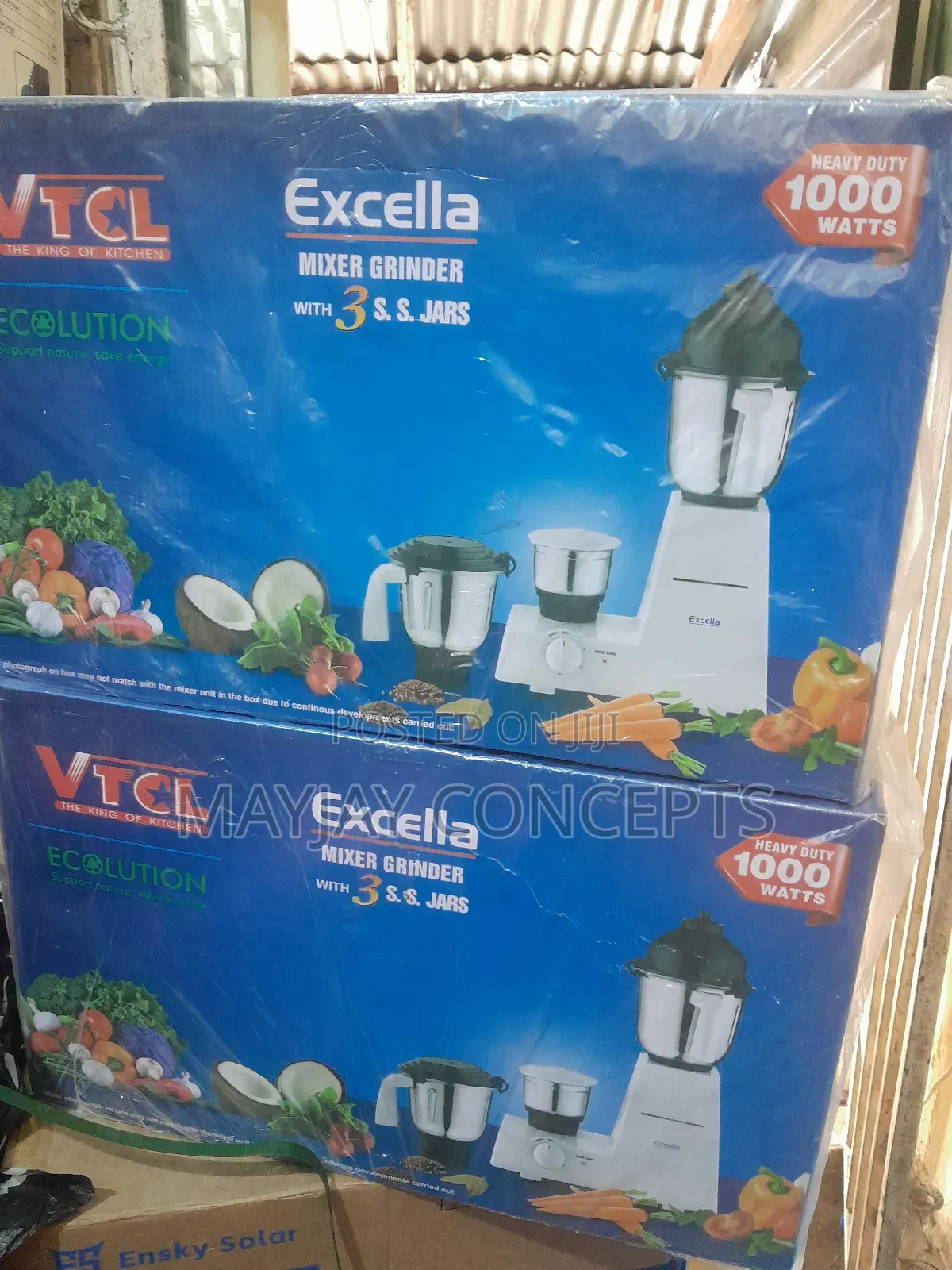 VTCL Excella 3-Jar Heavy Duty Mixer,Blender, and Grinder- Excella
