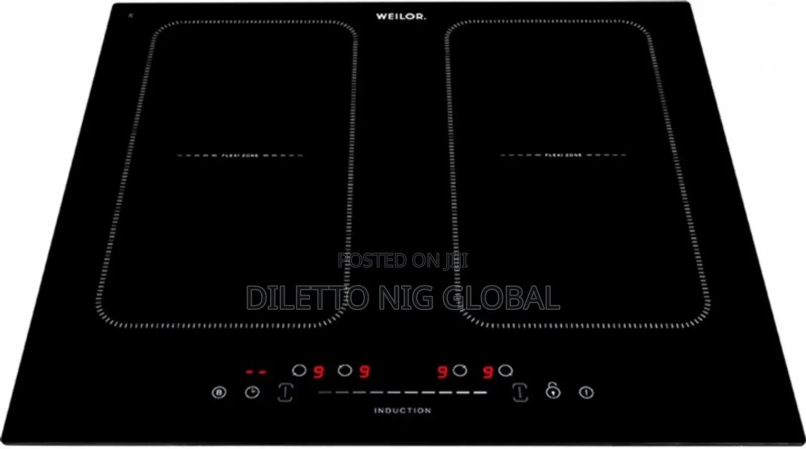 4 Burner Induction Hob Flex Zones
