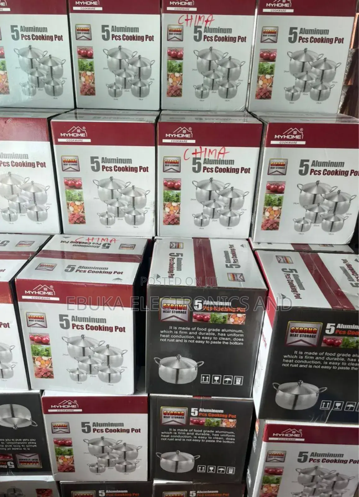 5-Set Myhome Heavy Aluminum Pot Set Is Available