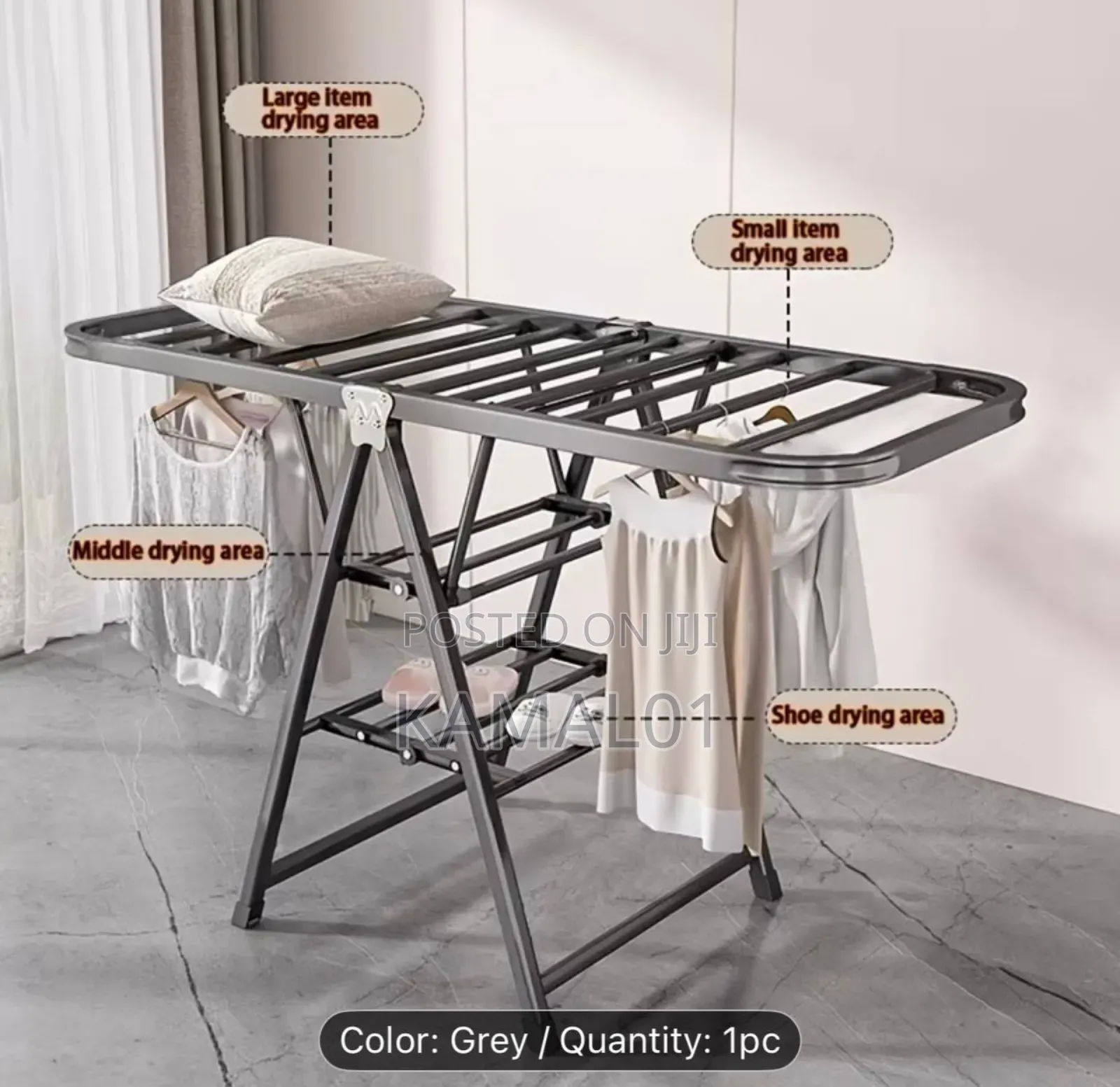 Drying Rack - Foldable Indoor/Outdoor Space Saving for Clothes