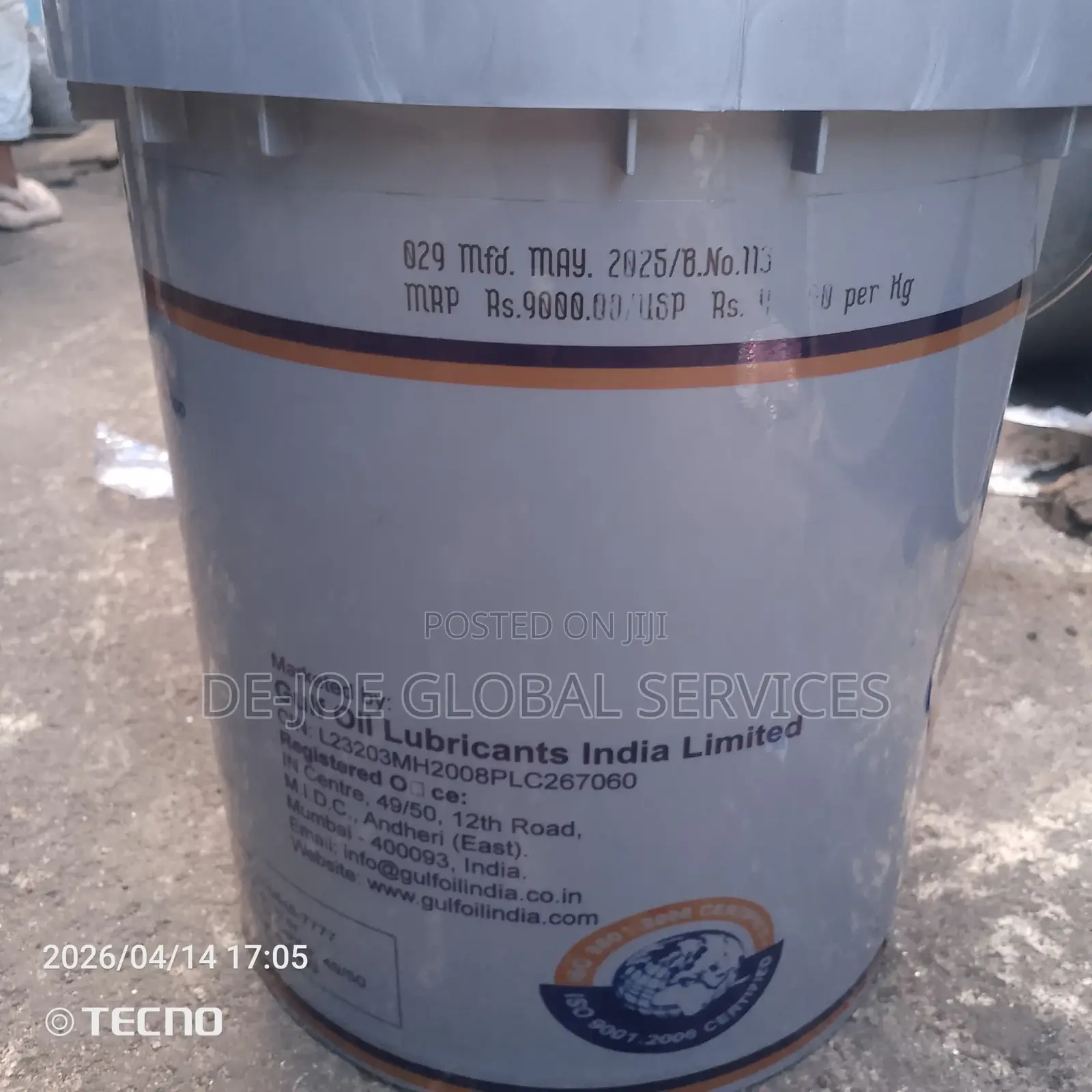 Gulf Crown Ep 2 Grease, Multipurpose Industrial Lubricant