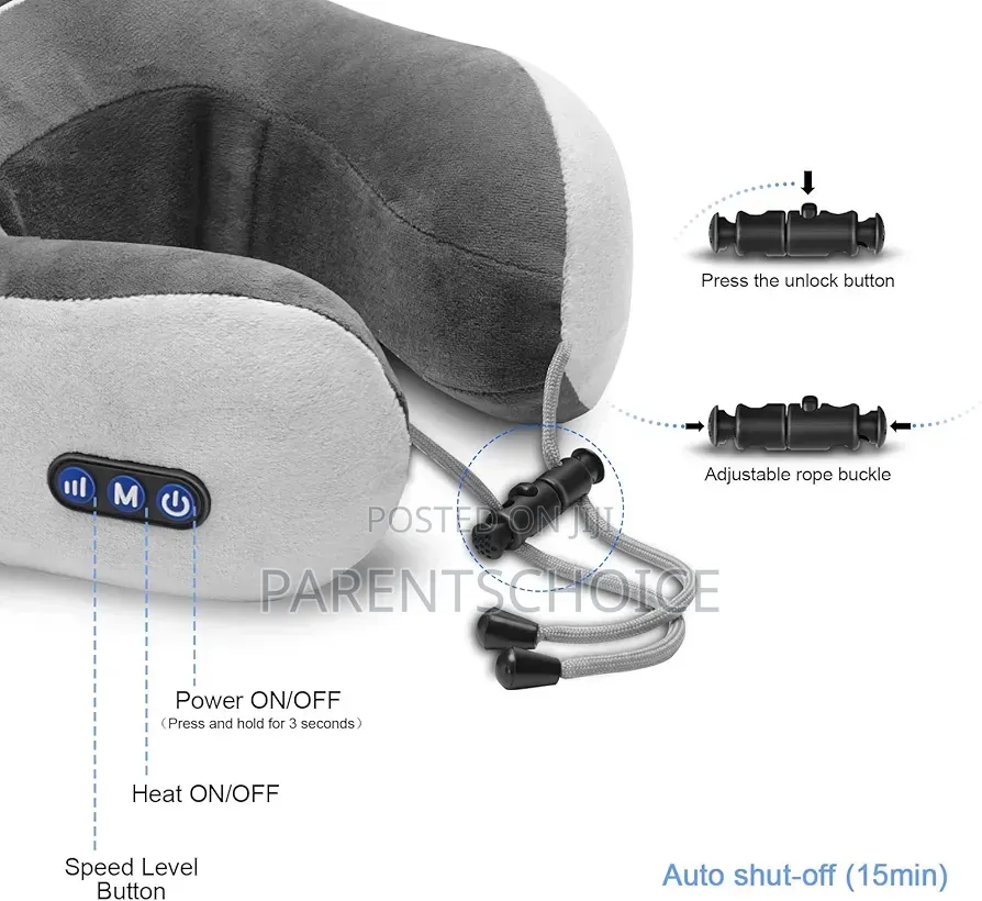 Travel Neck Pillow/Electric Neck Massager, Memory Pillow