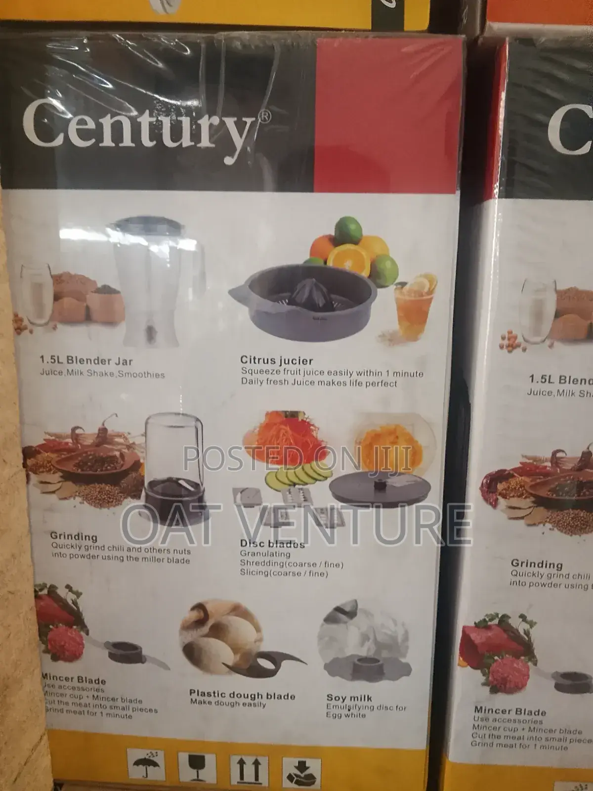 Century Food Processor Yam Pounder - 1000w Heavy Duty (Cfp-8251)