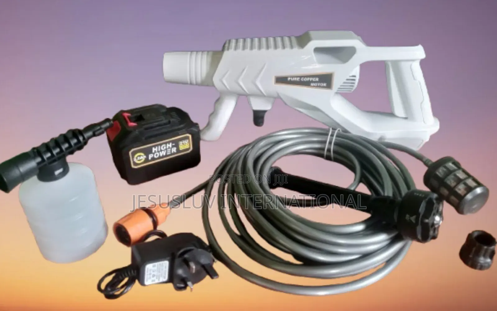 Pressure Washer Battery Powered, 6-in-1 Nozzle,For Car,Home,Garden
