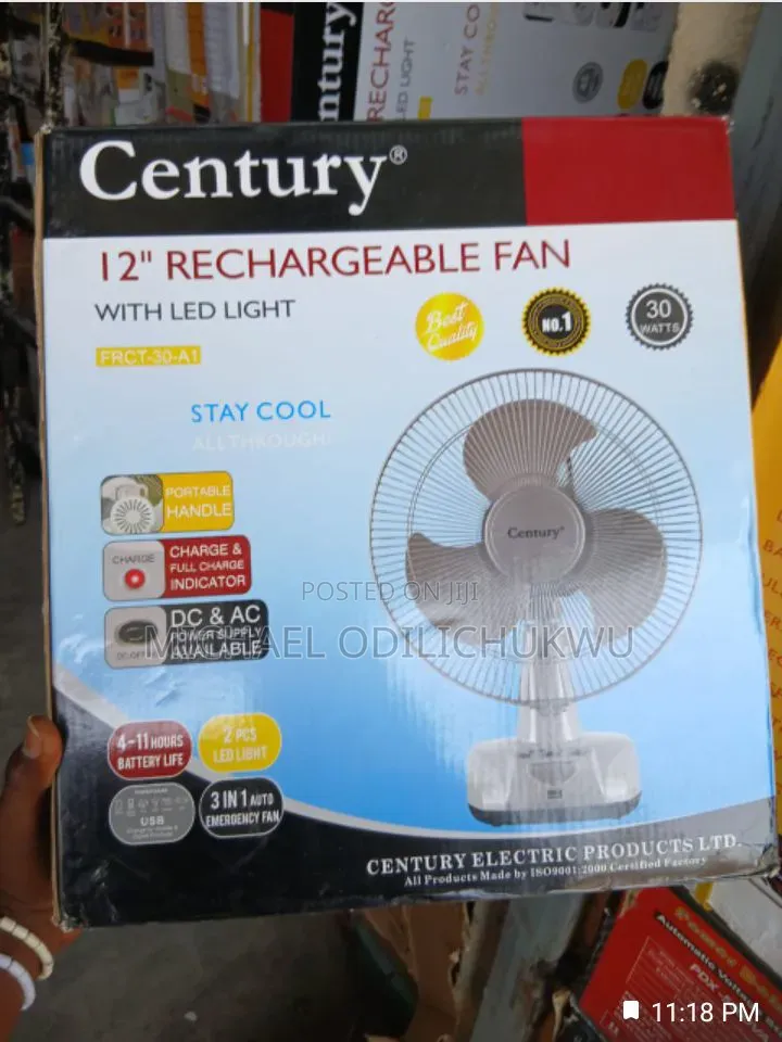 Century Rechargeable Fan