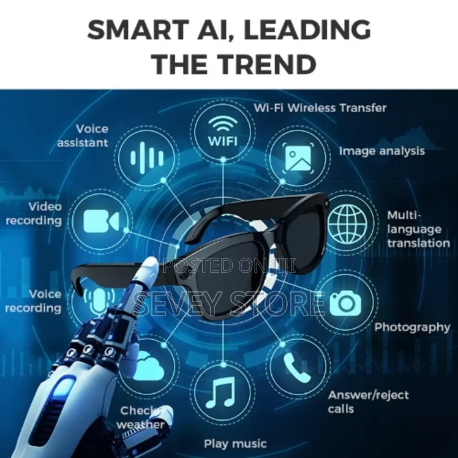 Pro Smart Glass 12mp Camera Video Ai Translate Voice Assist Chatgpt