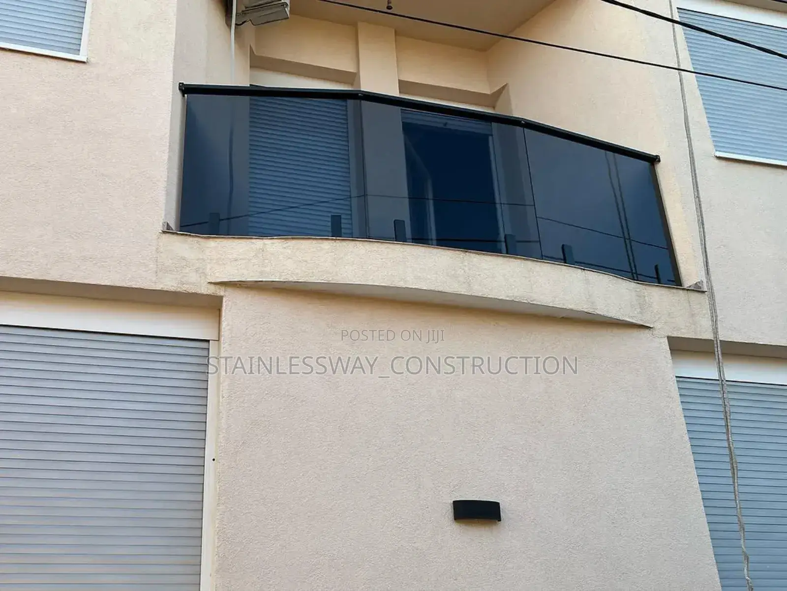 Dark Grey Visionglass for Balcony