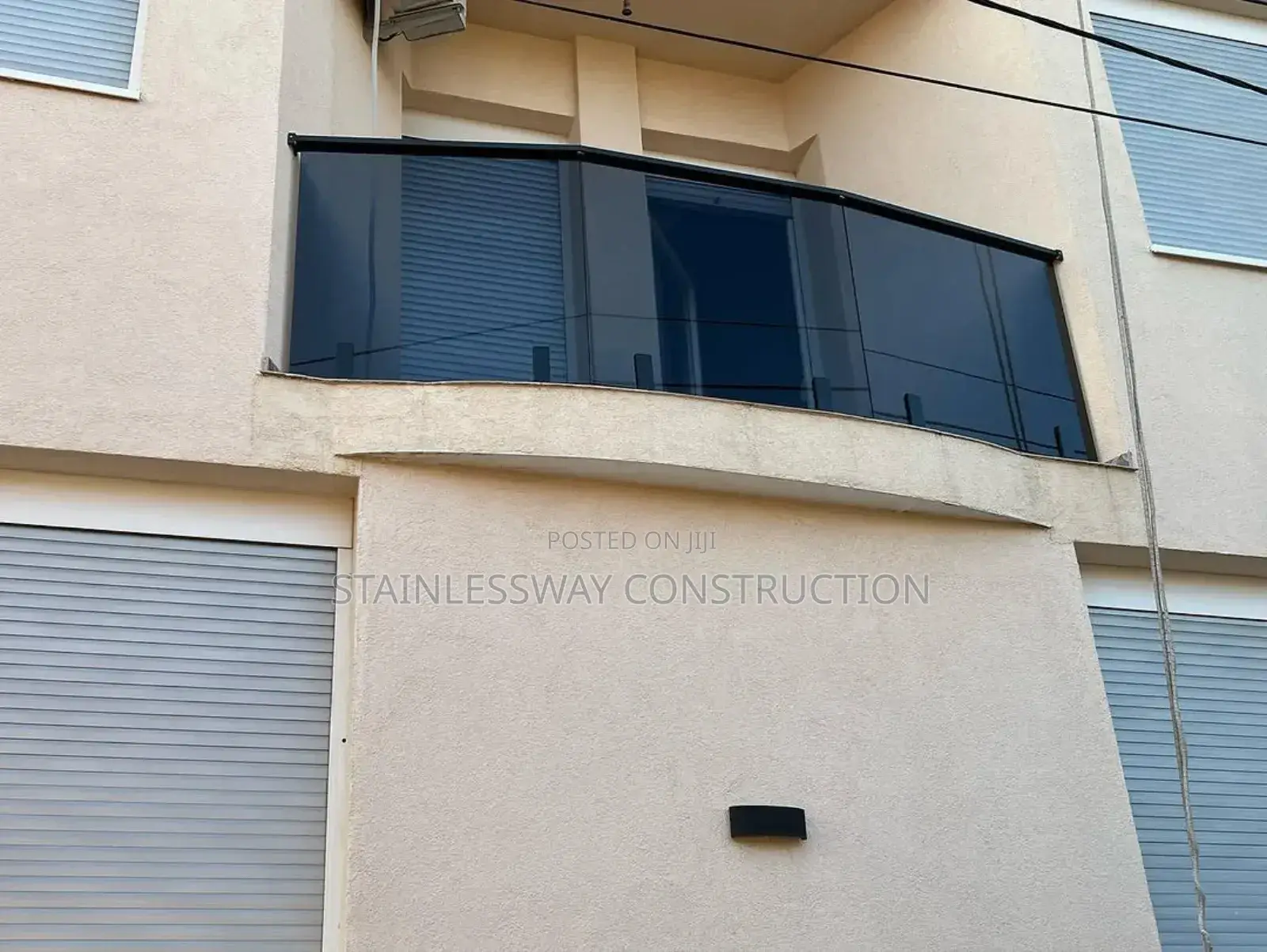 Dark Grey Visionglass for Balcony