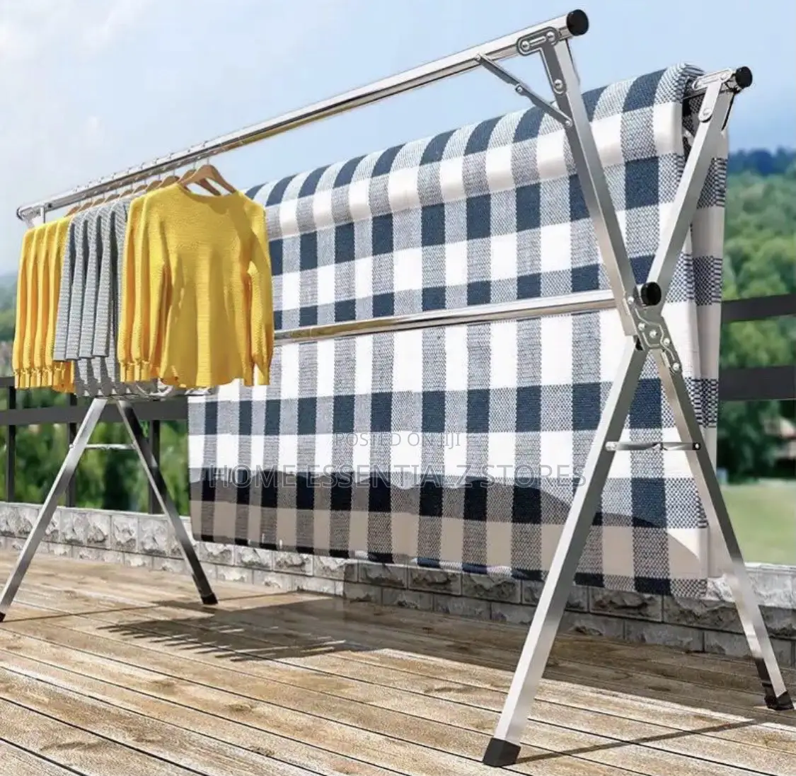 X-Hanger - Stainless Steel Foldable Telescopic Drying Clothes Hanger