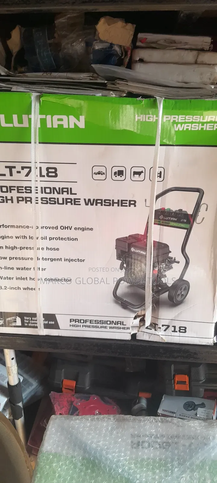 Lutian High Pressure Washer Machine Lt718 Petrol Engine 7.0hp