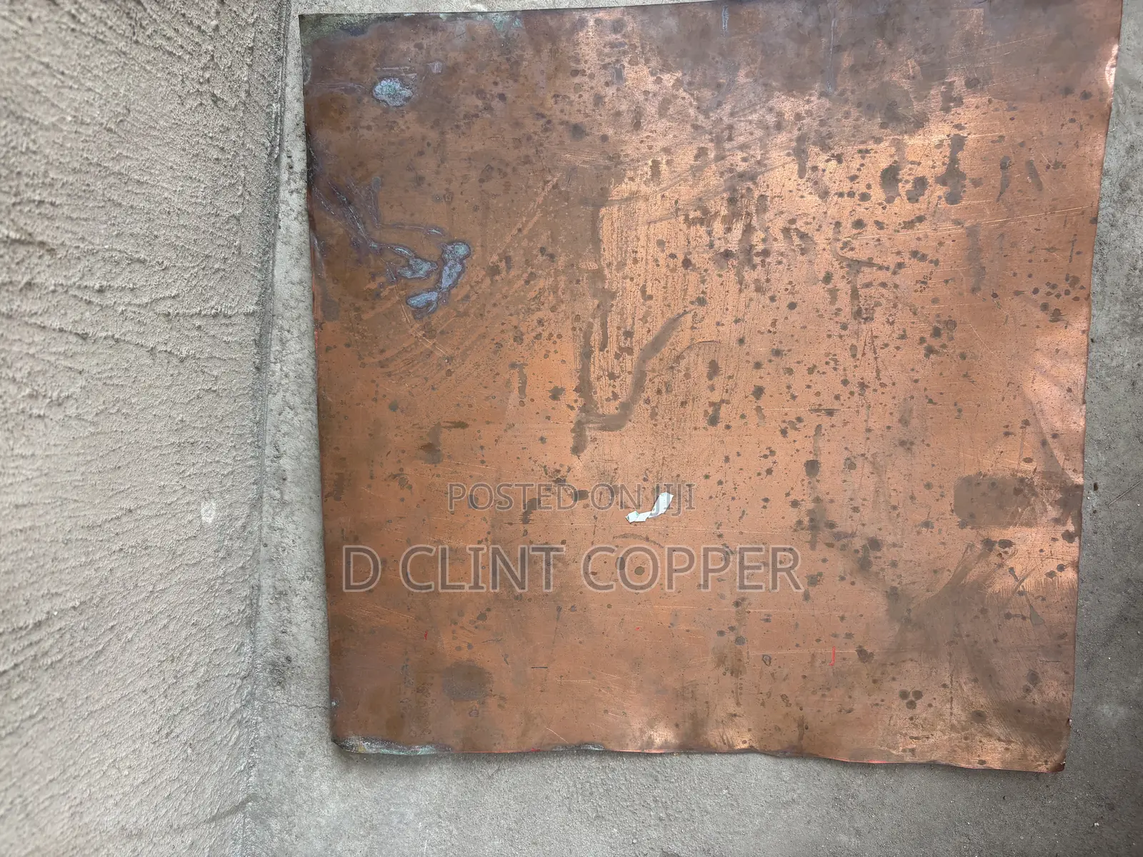 500 X 500 Copper Plate