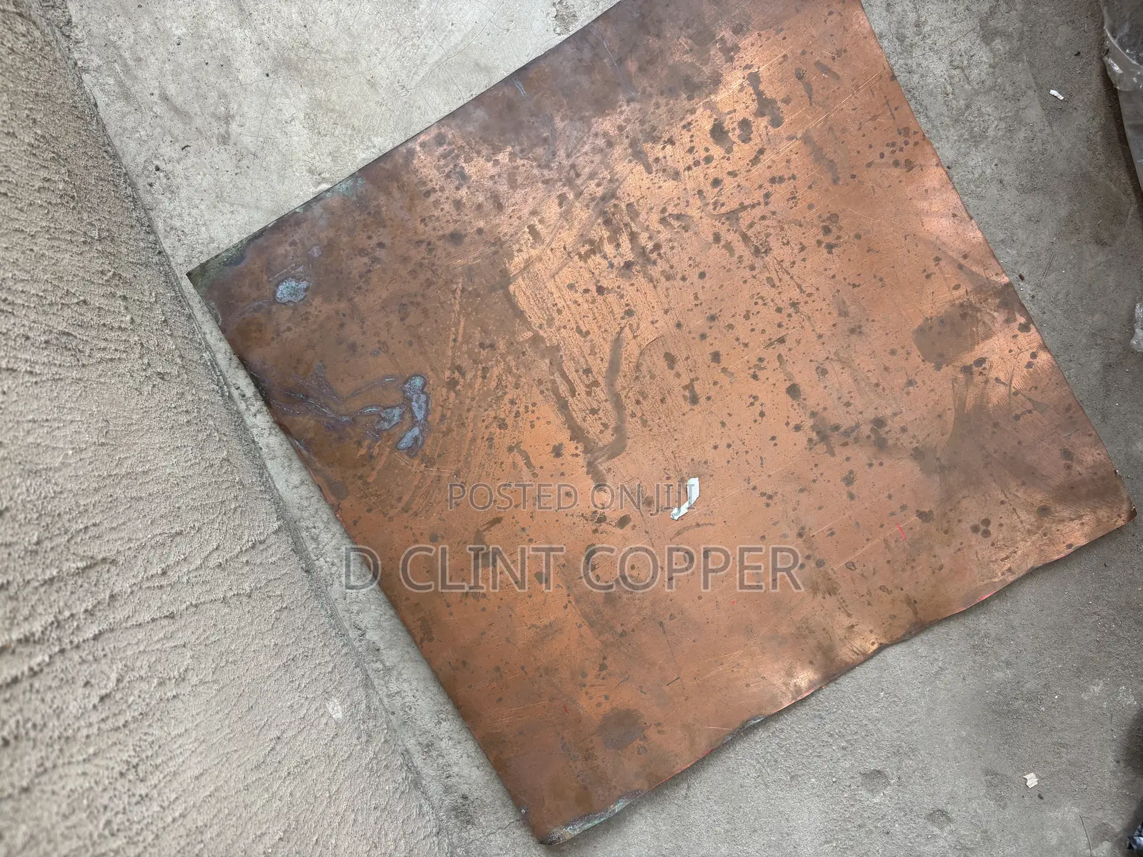 500 X 500 Copper Plate