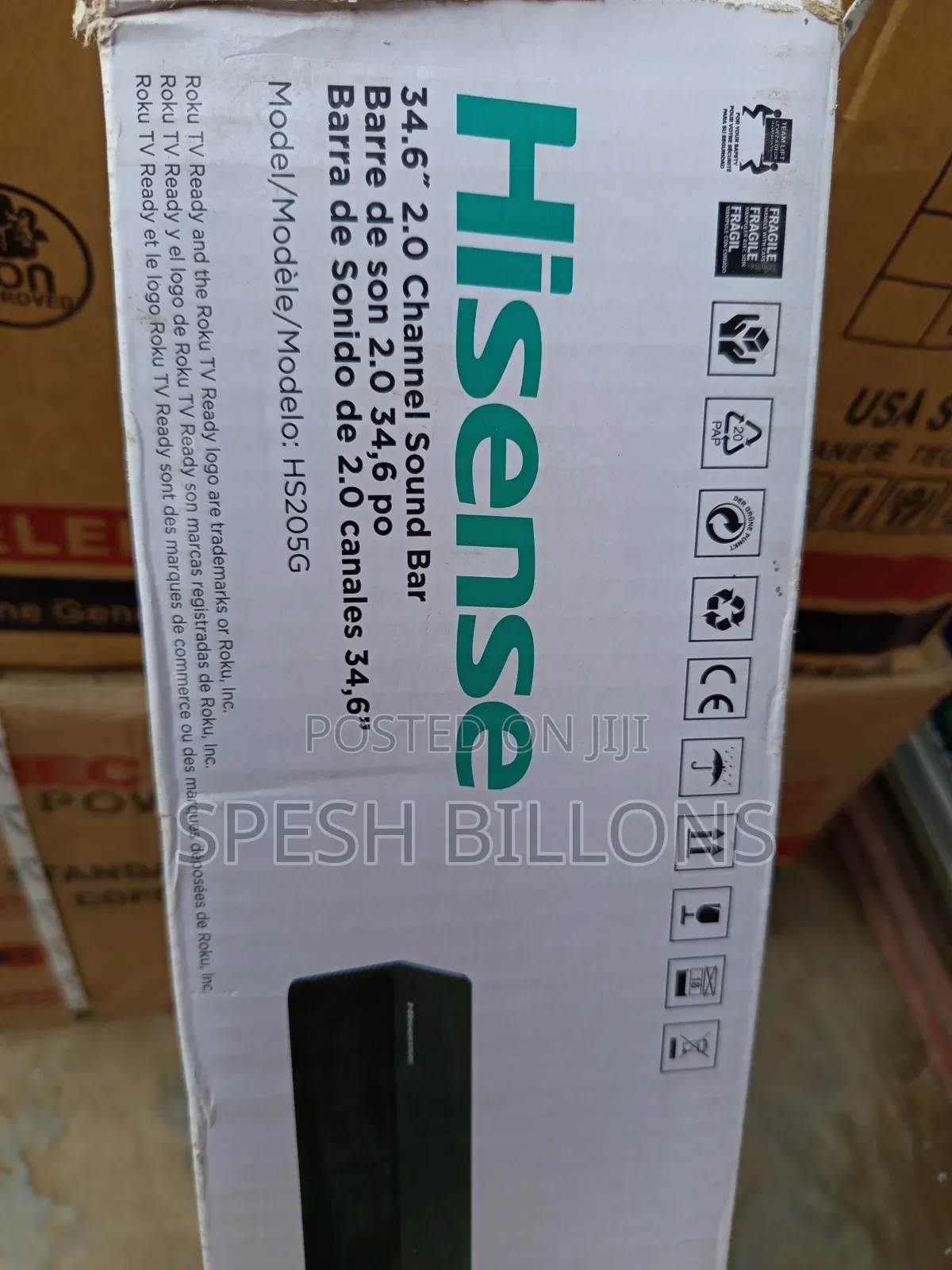 Hisense Original Soundbar 120watts, Excellent Magic Sound Bass 100%