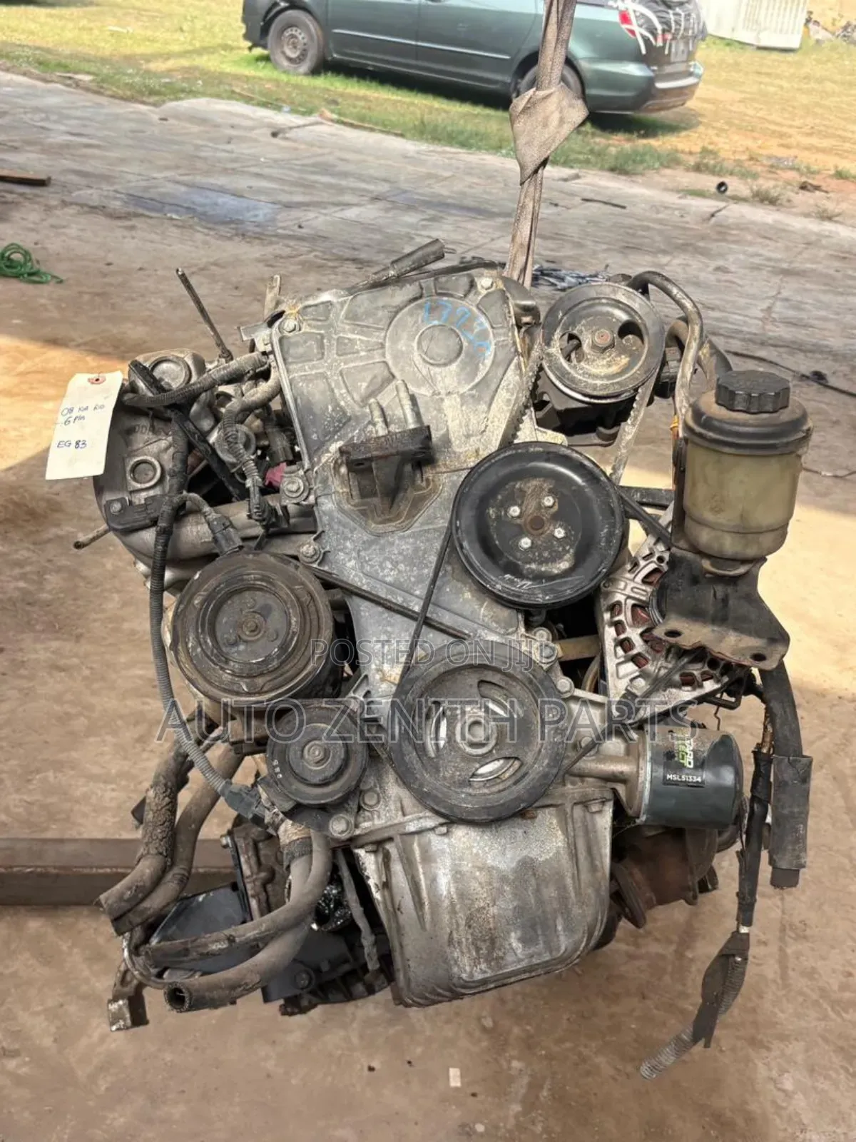 2008 Kia Rio Complete Engine and Gearbox 6 Pin