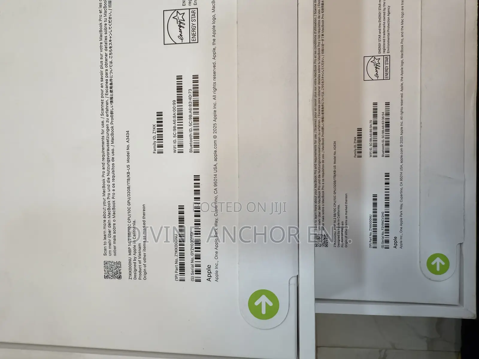 New Laptop Apple MacBook Pro 2025 M5 32GB Apple M5 SSD 1T