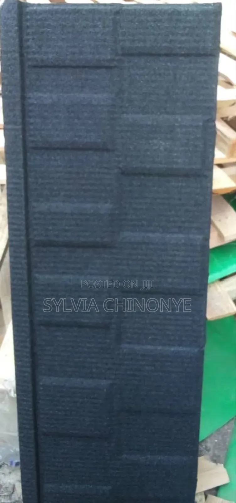 Shingles Pure Black Quality Stone Coated Roofing Sheets With 50 Years