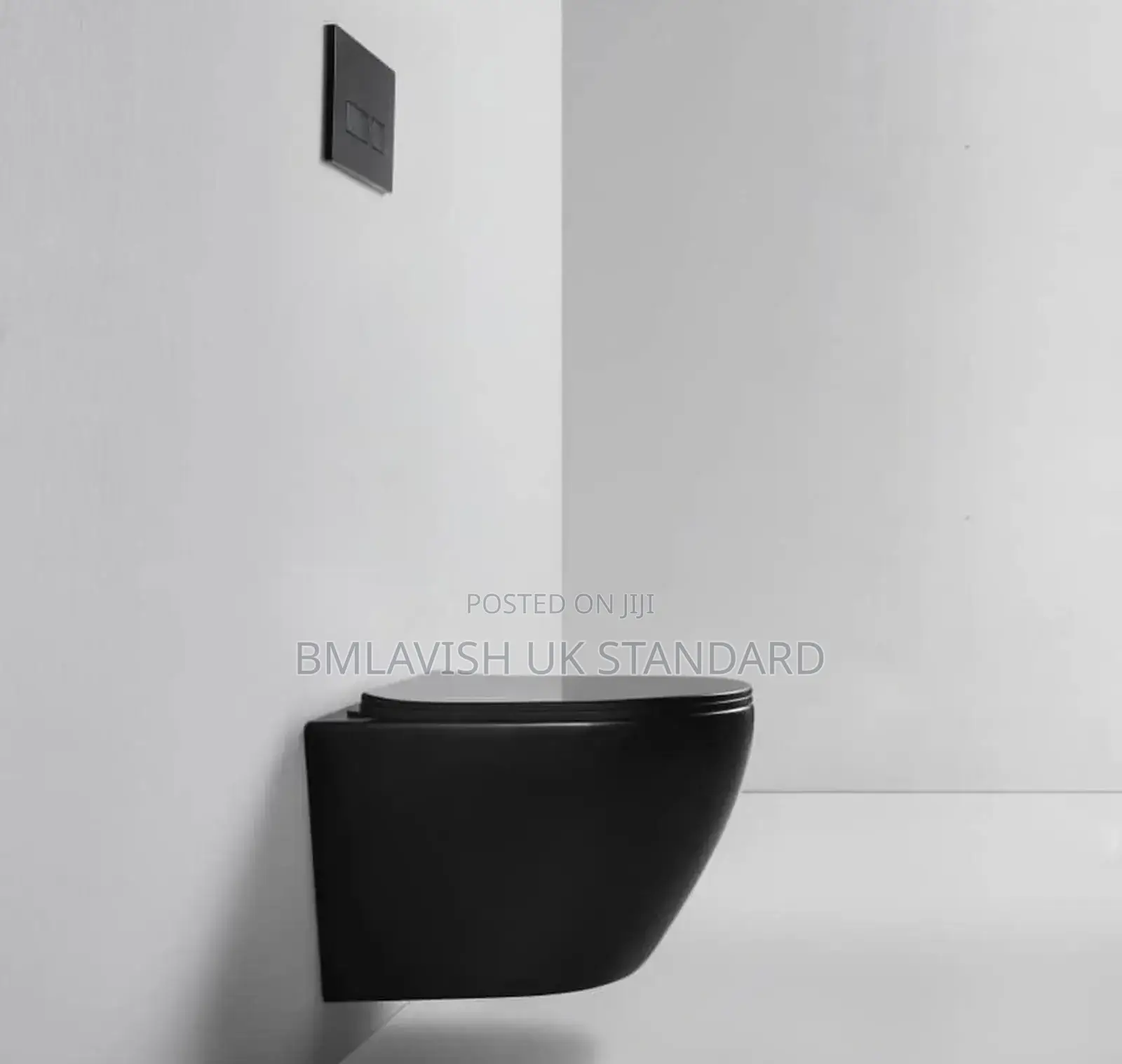 Imperial Black Concealed Water Closet Set