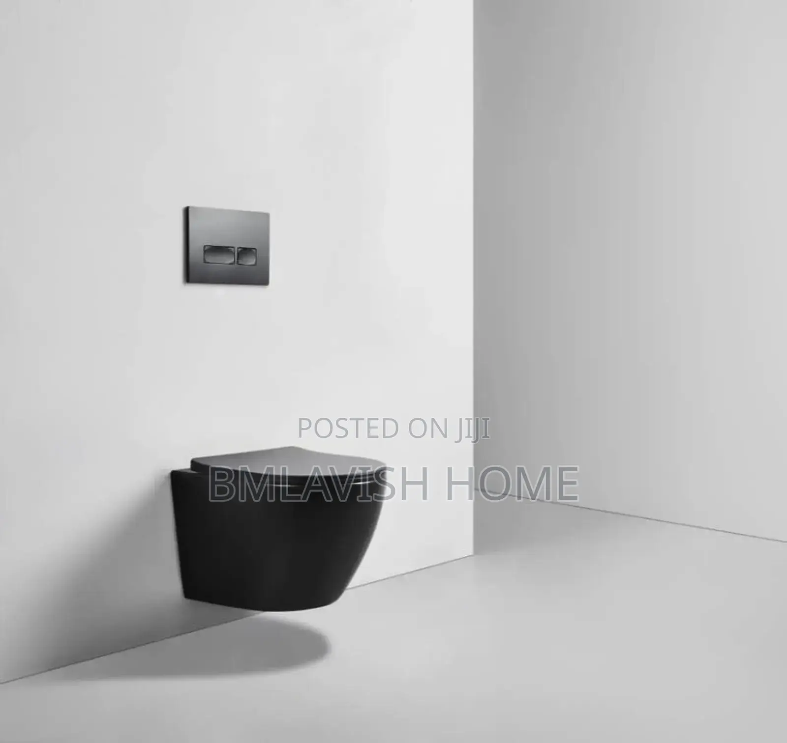Imperial Black Concealed Water Closet Set