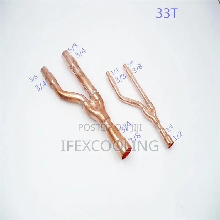 Air Conditioner Copper Pipes And Fittings Such As Elbows And Sockets