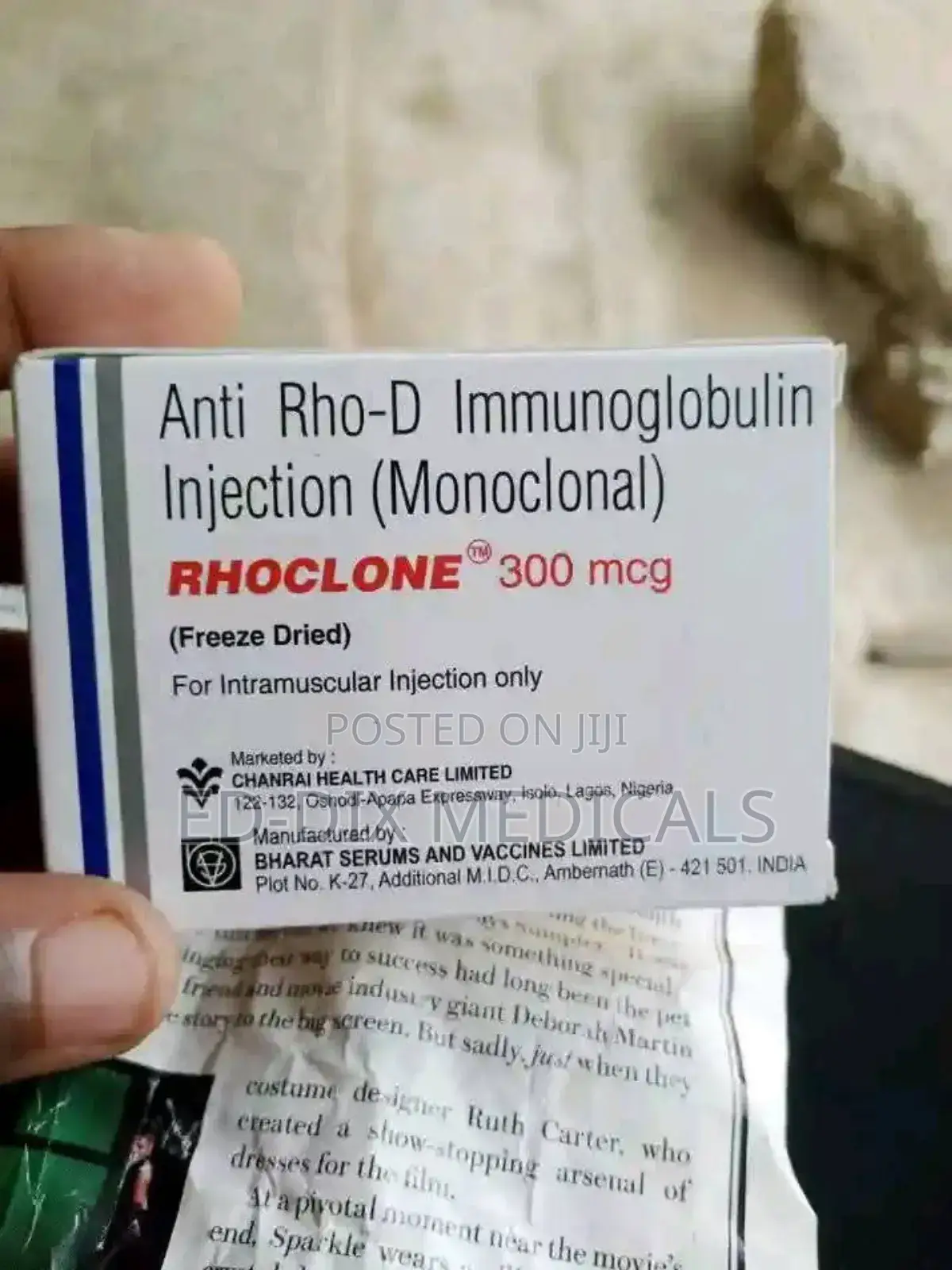 Anti Rho_d Immunoglobulin Injection