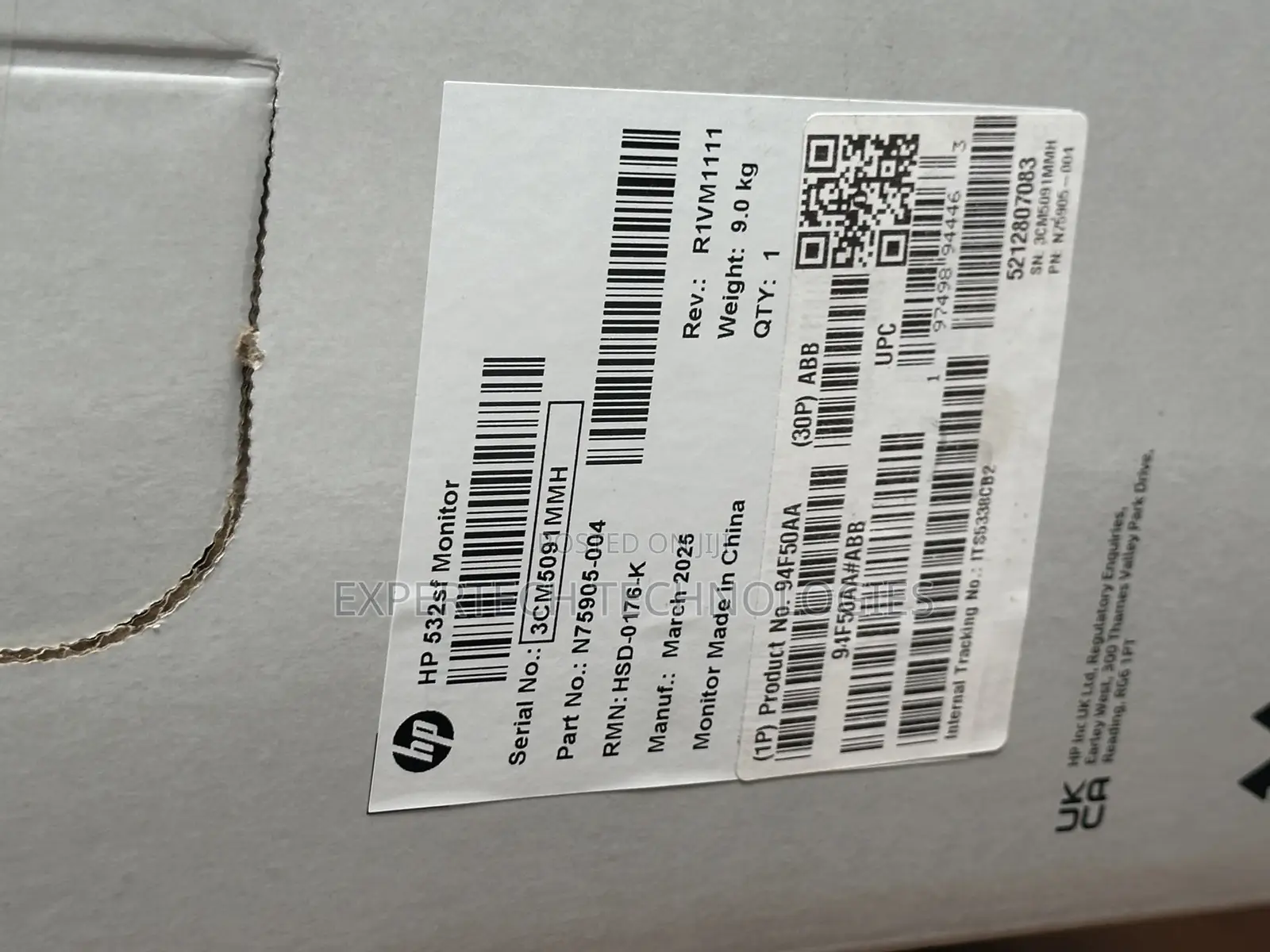 Hp Series 5 532sf Monitor(94f50aa) 31.5" Doiagonal FHD (1920 X1080) Va