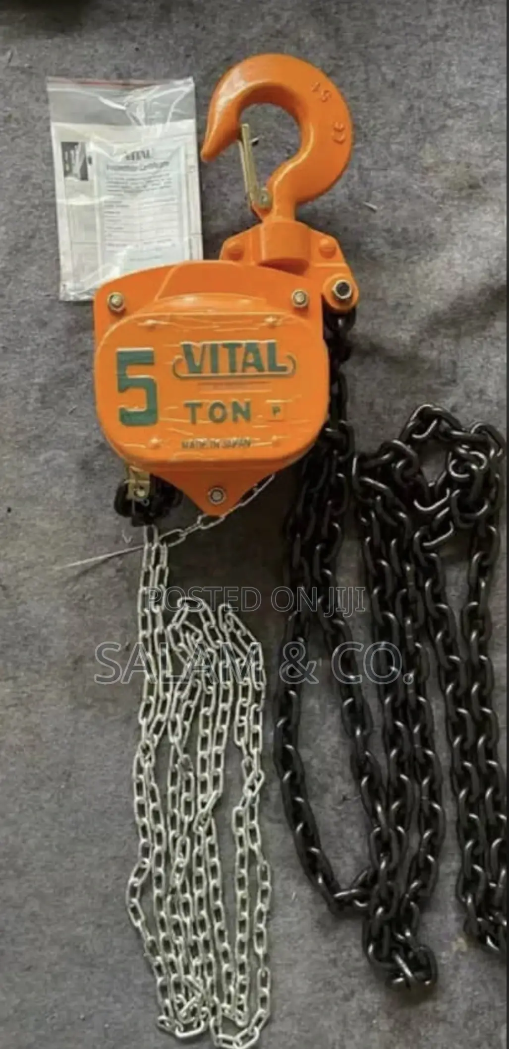 5 Ton Chain Block (Manual Hoist) – Heavy Duty Lifting Equipment