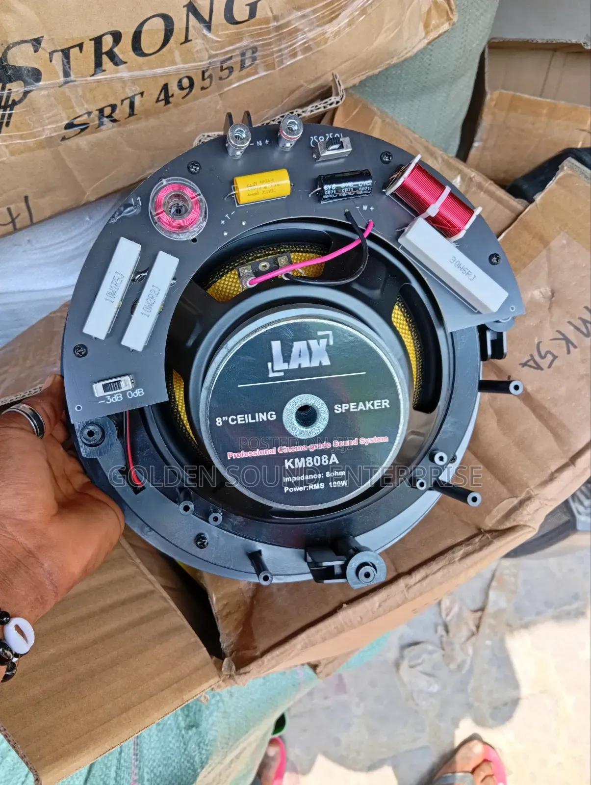 Lax Ceiling Speakers 100watts Model Km808a
