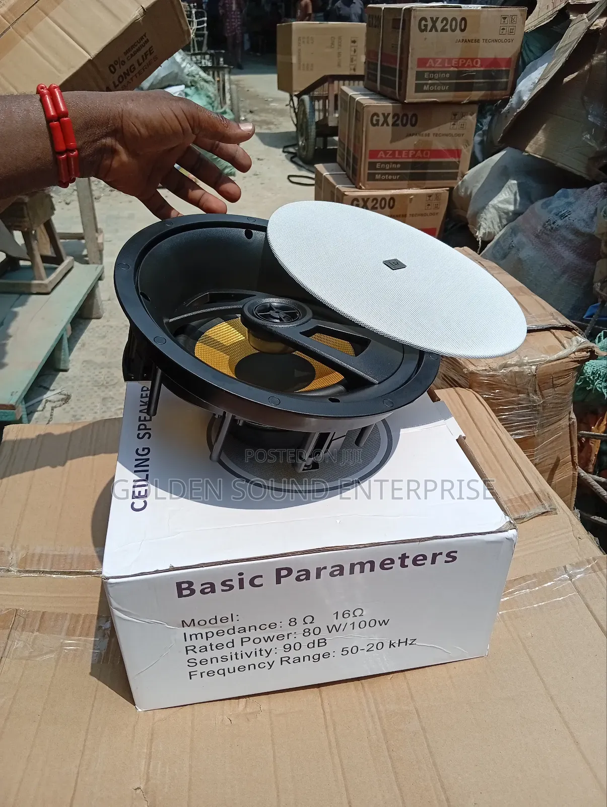 Lax Ceiling Speakers 100watts Model Km808a