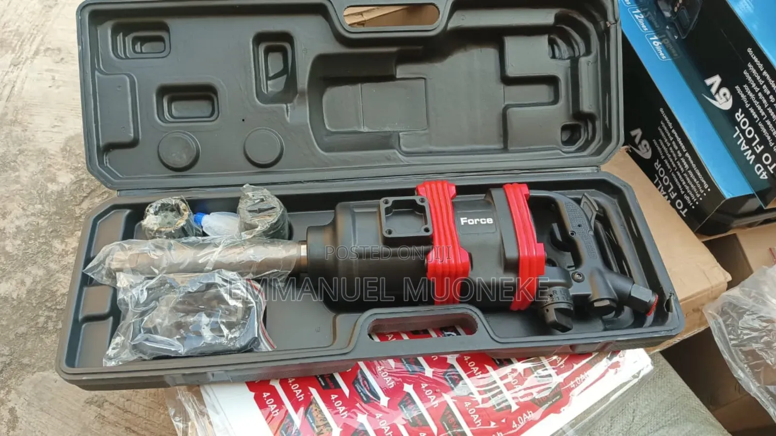 4 Battery 1-Inch Heavy-Duty Impact Wrench