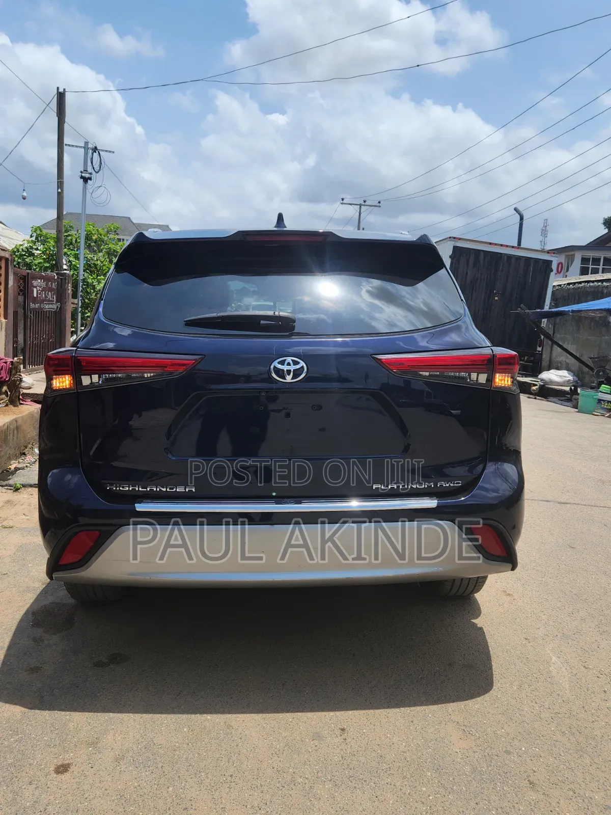 Toyota Highlander Platinum AWD 2020 Blue