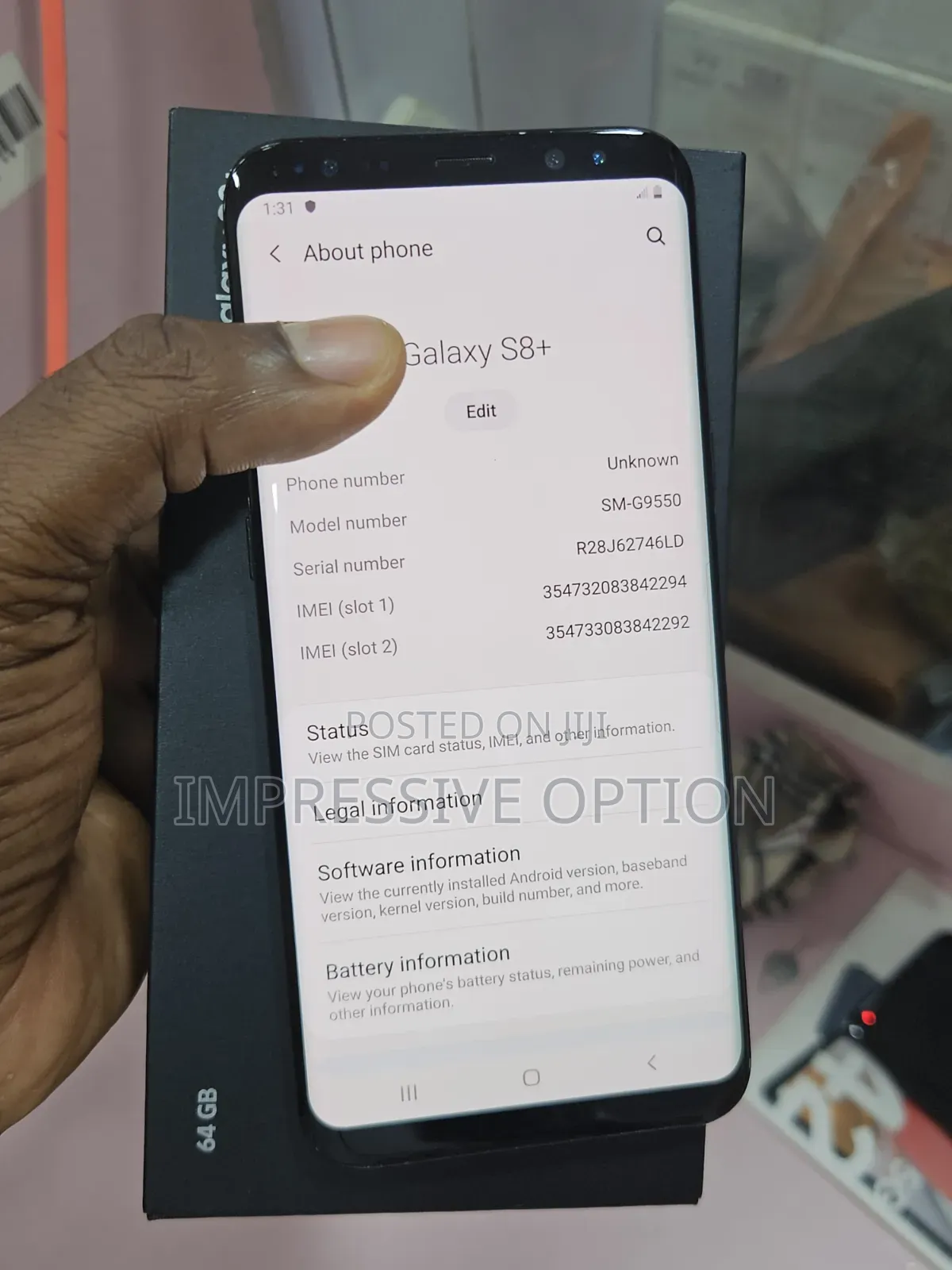 Samsung Galaxy S8 Plus 64 GB Black