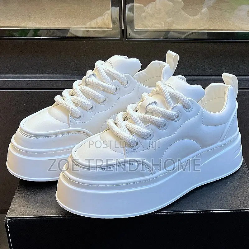 All White Sleek Chic Ladies Sneakers( Affordable Luxury Version)