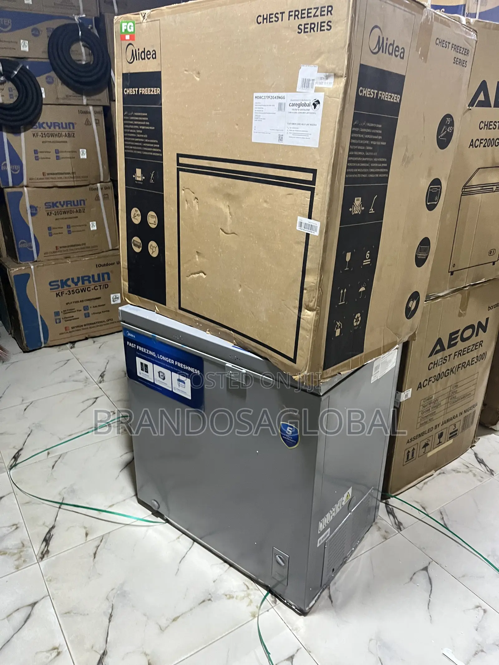 Midea 197l Chest Freezer Mdrc277fzg43ngg - Quiet Cooling Freezer