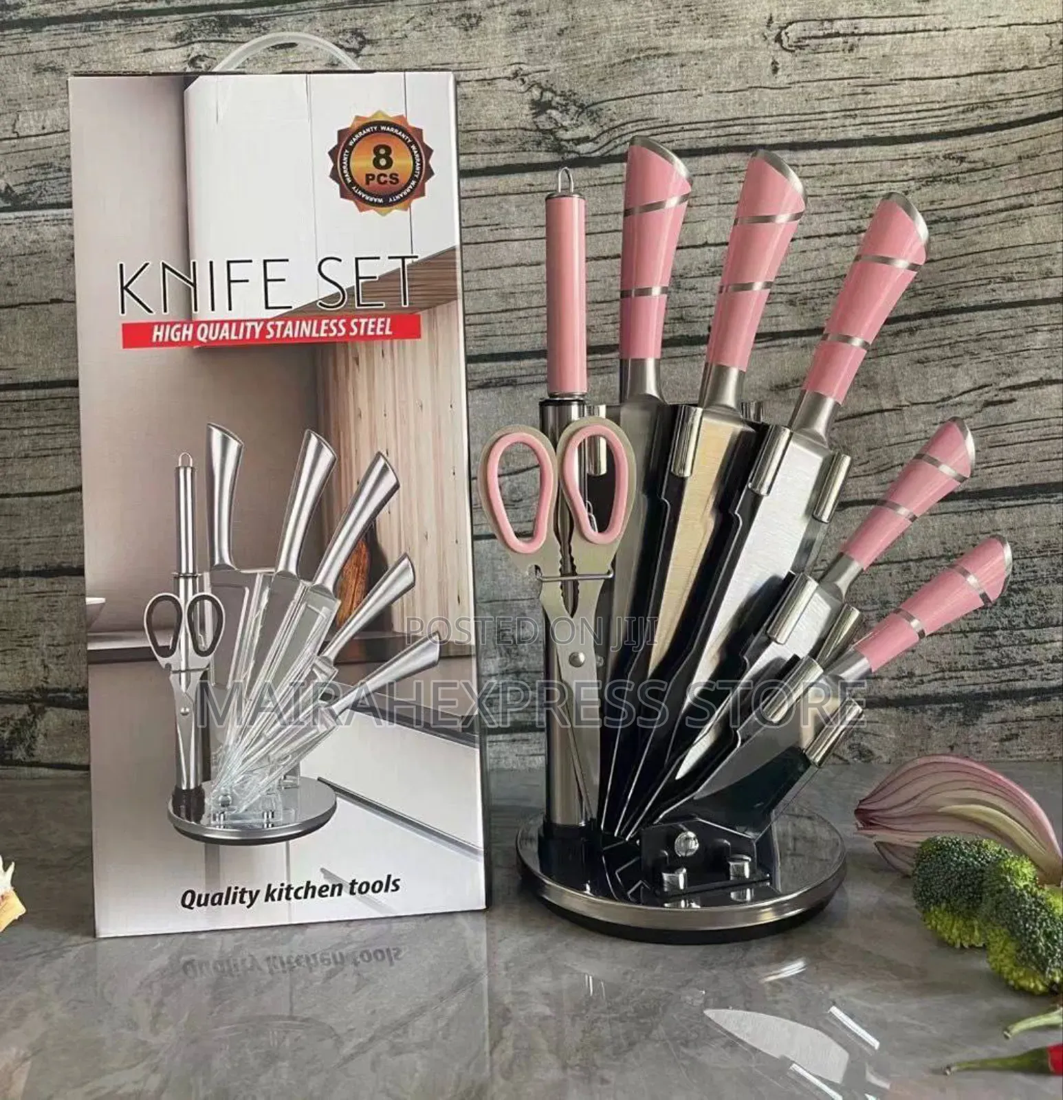 High Quality Stainless Steel Cooking Knife Set (D4r3t)