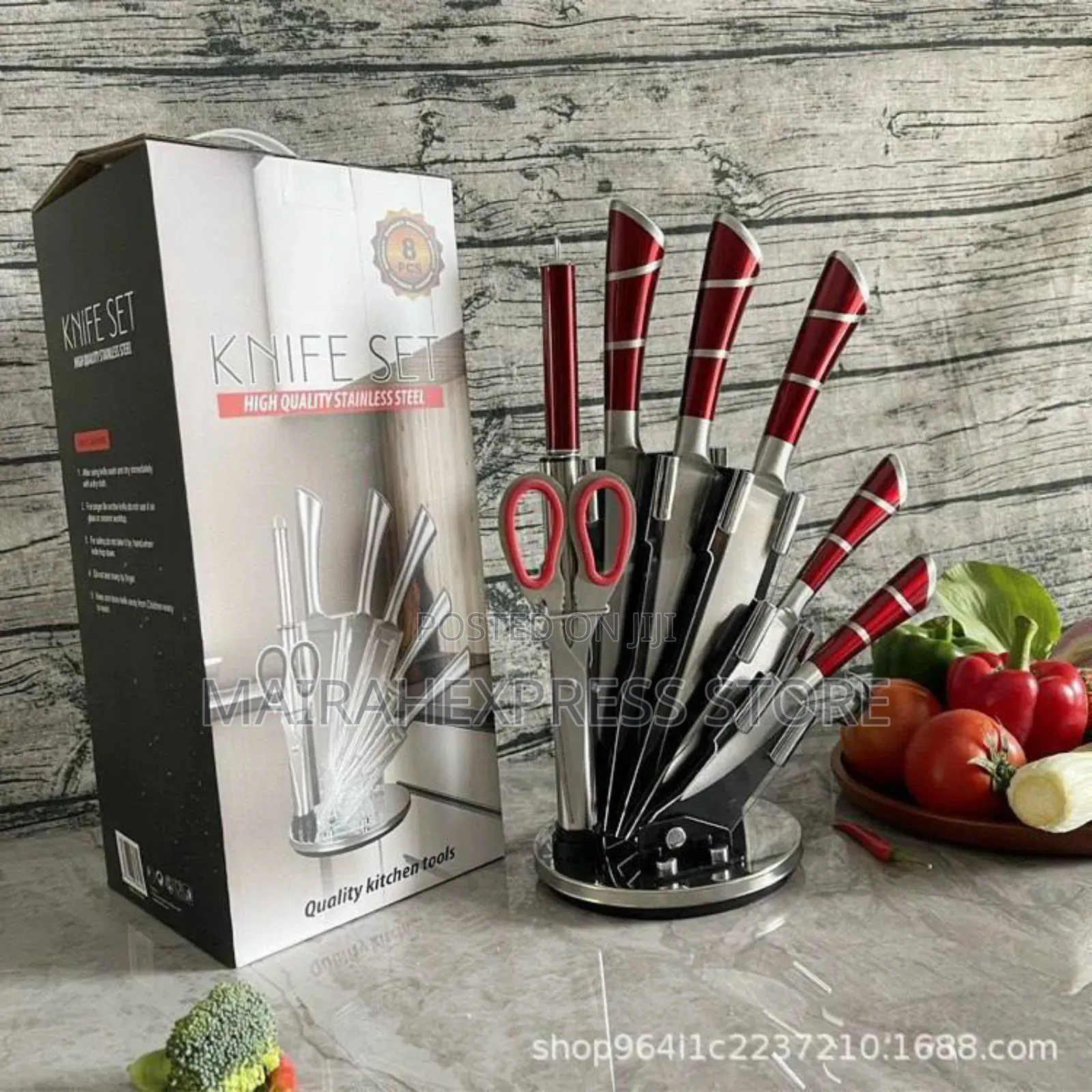 High Quality Stainless Steel Cooking Knife Set (D4r3t)