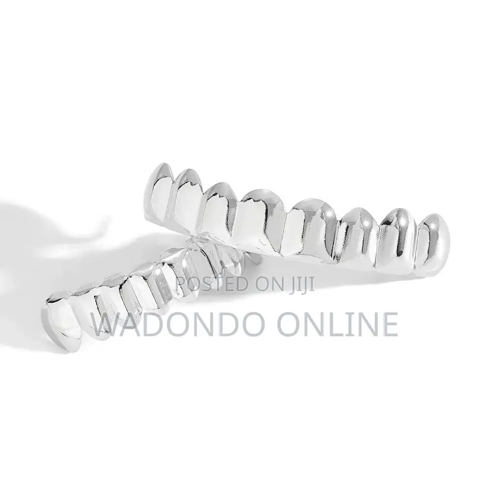 8 Plated Grillz Teeth Silver