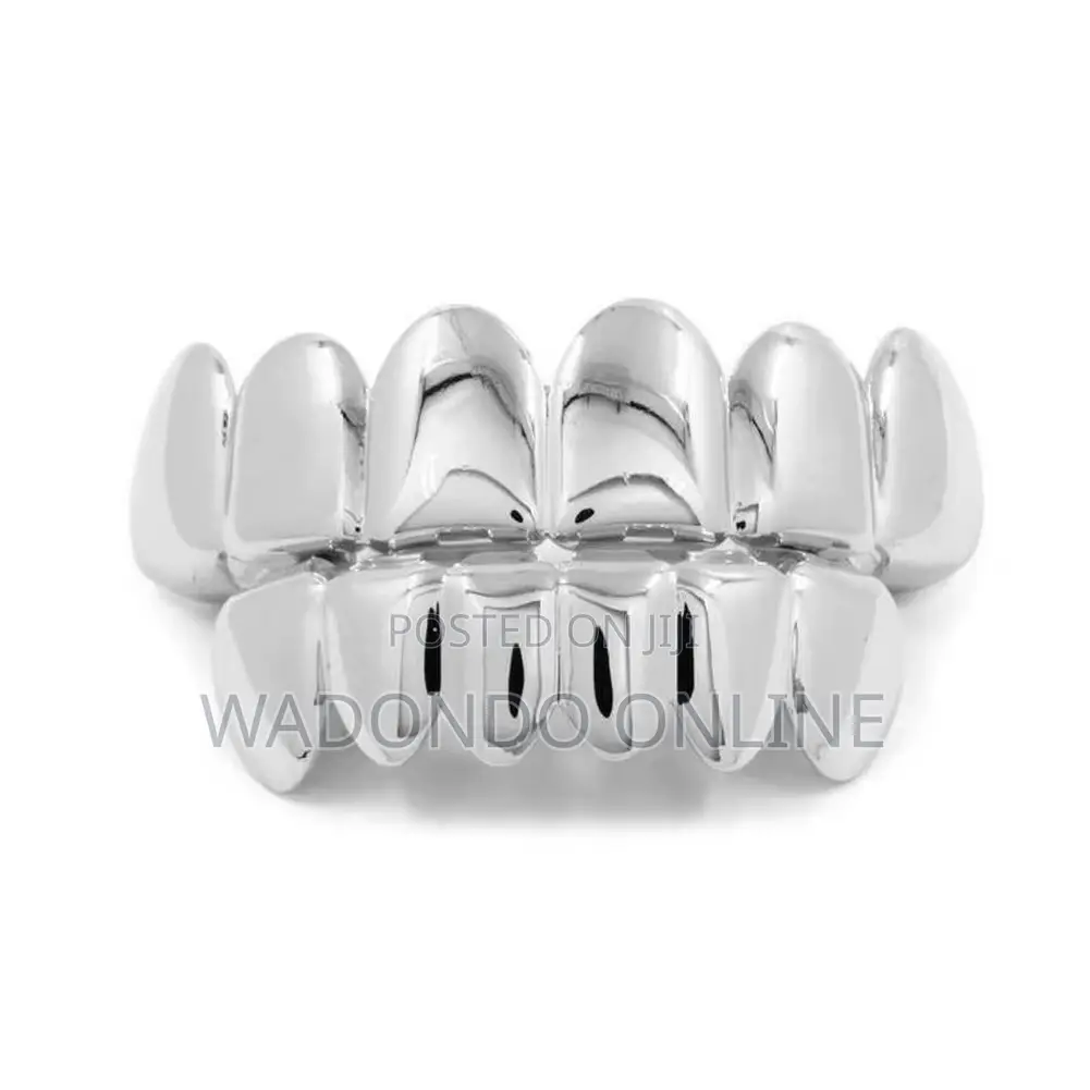 8 Plated Grillz Teeth Silver