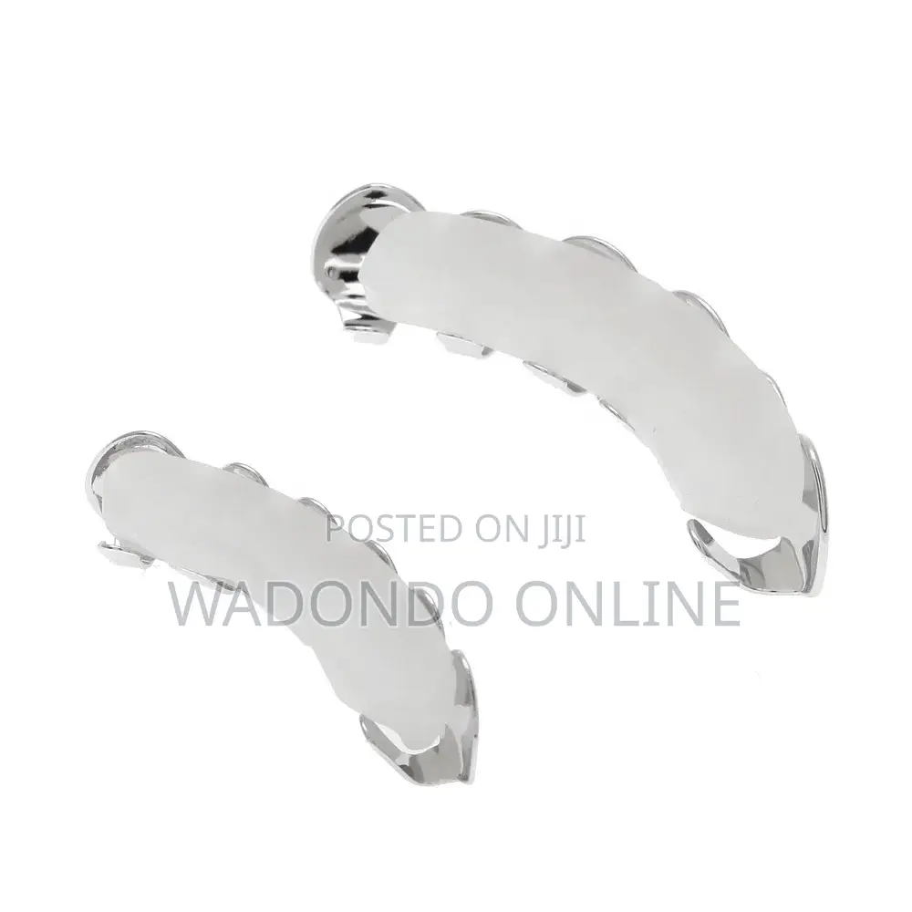 8 Plated Grillz Teeth Silver