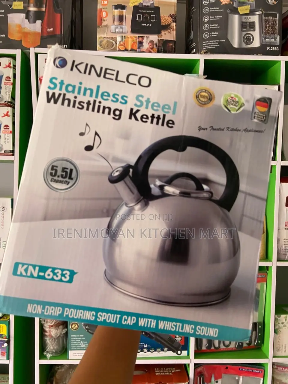 Stainless Steel Whistling Kettle 5.5l