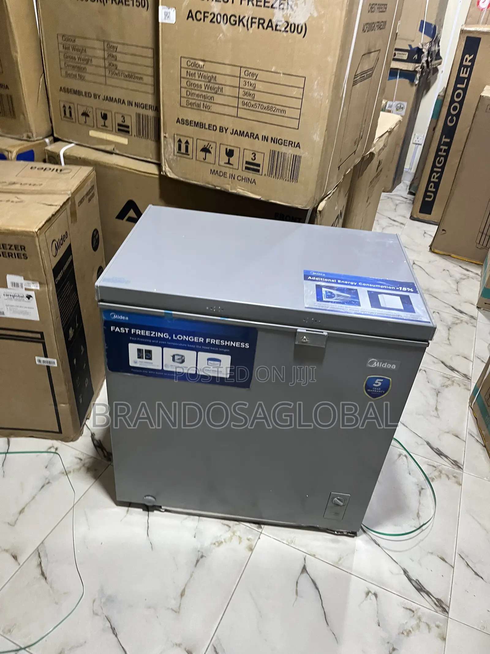 Midea 197l Chestfreezer Mdrc277fzg43ngg–Strongfreezingperformance Unit