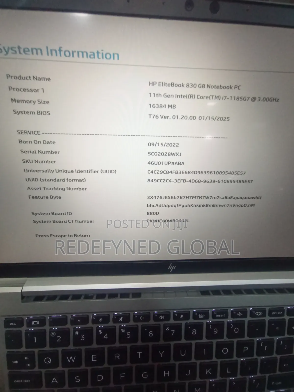 Laptop HP EliteBook 830 G8 16GB Intel Core i7 SSD 512GB