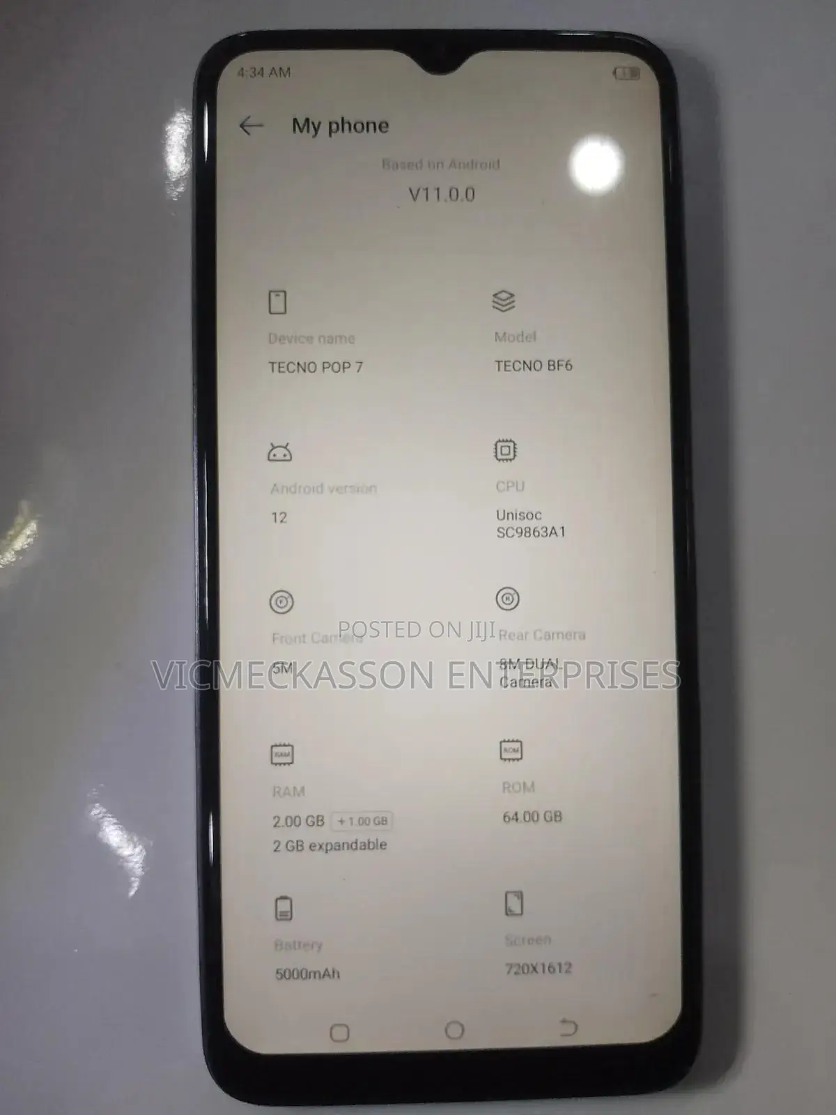 Tecno Pop 7 64 GB Silver