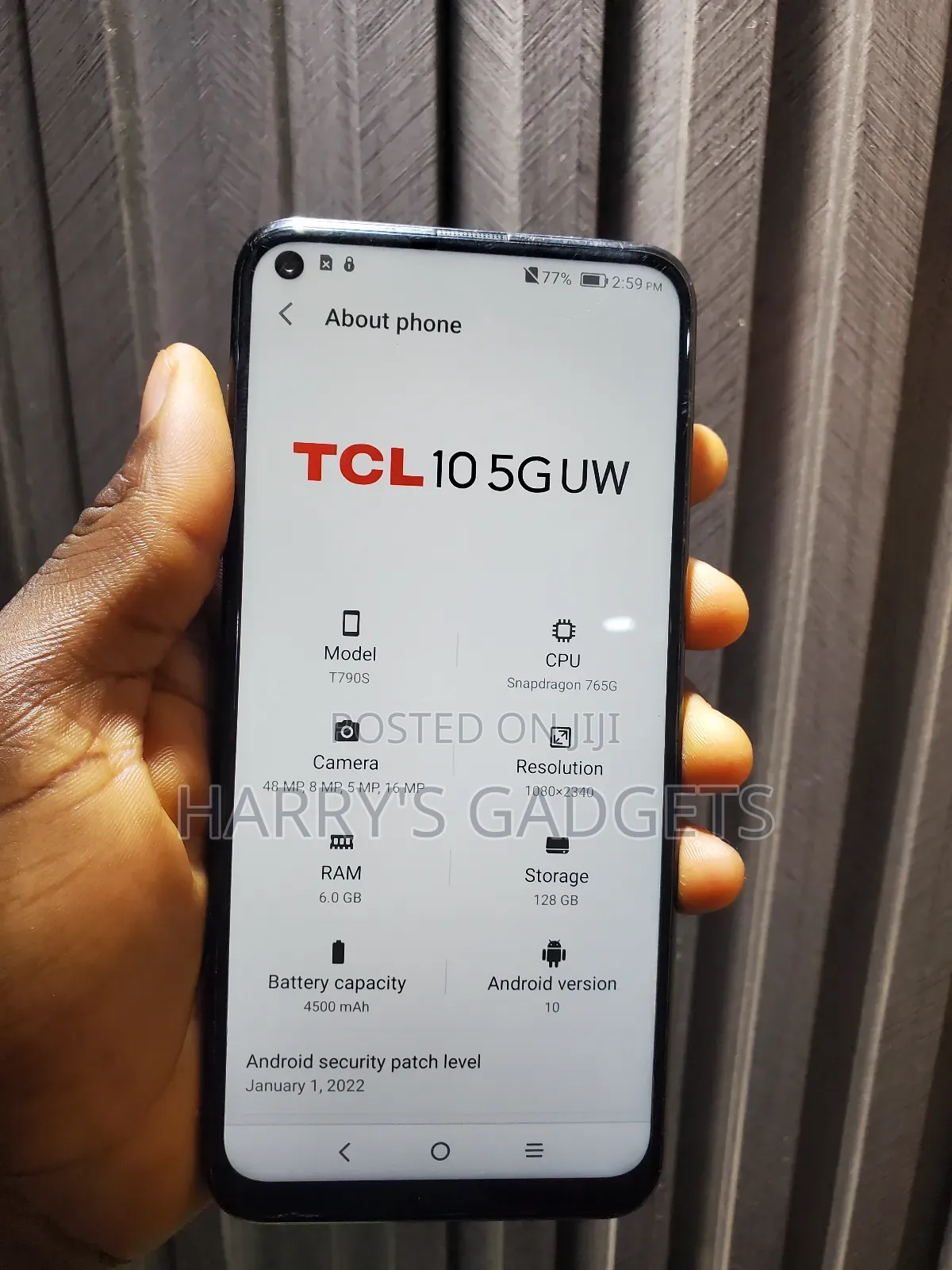 TCL 10 5G UW 128 GB Black
