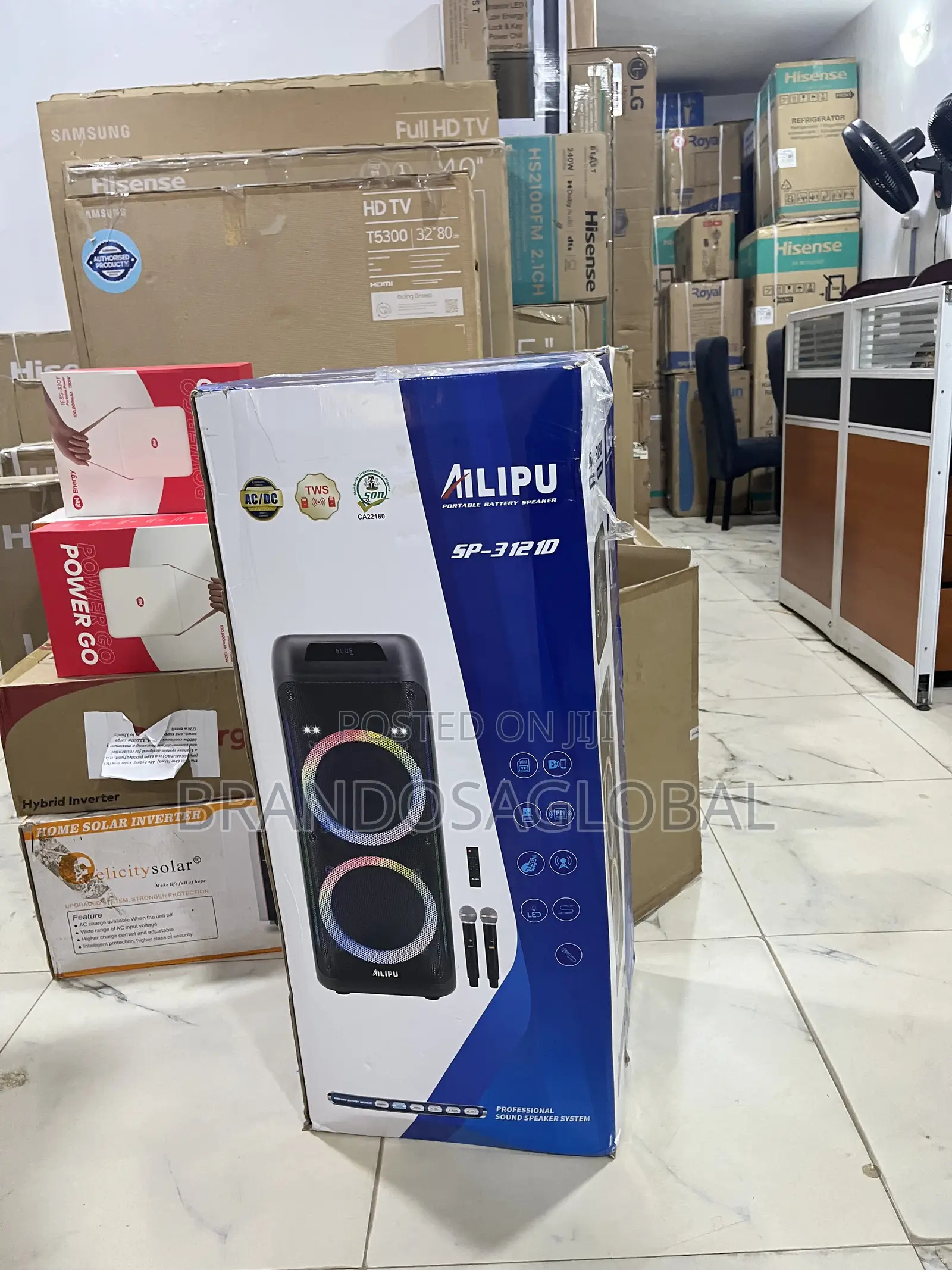 Ailipu Sp-[31210] Portable 4-in-1 Dual Speaker Energy Efficientspeaker