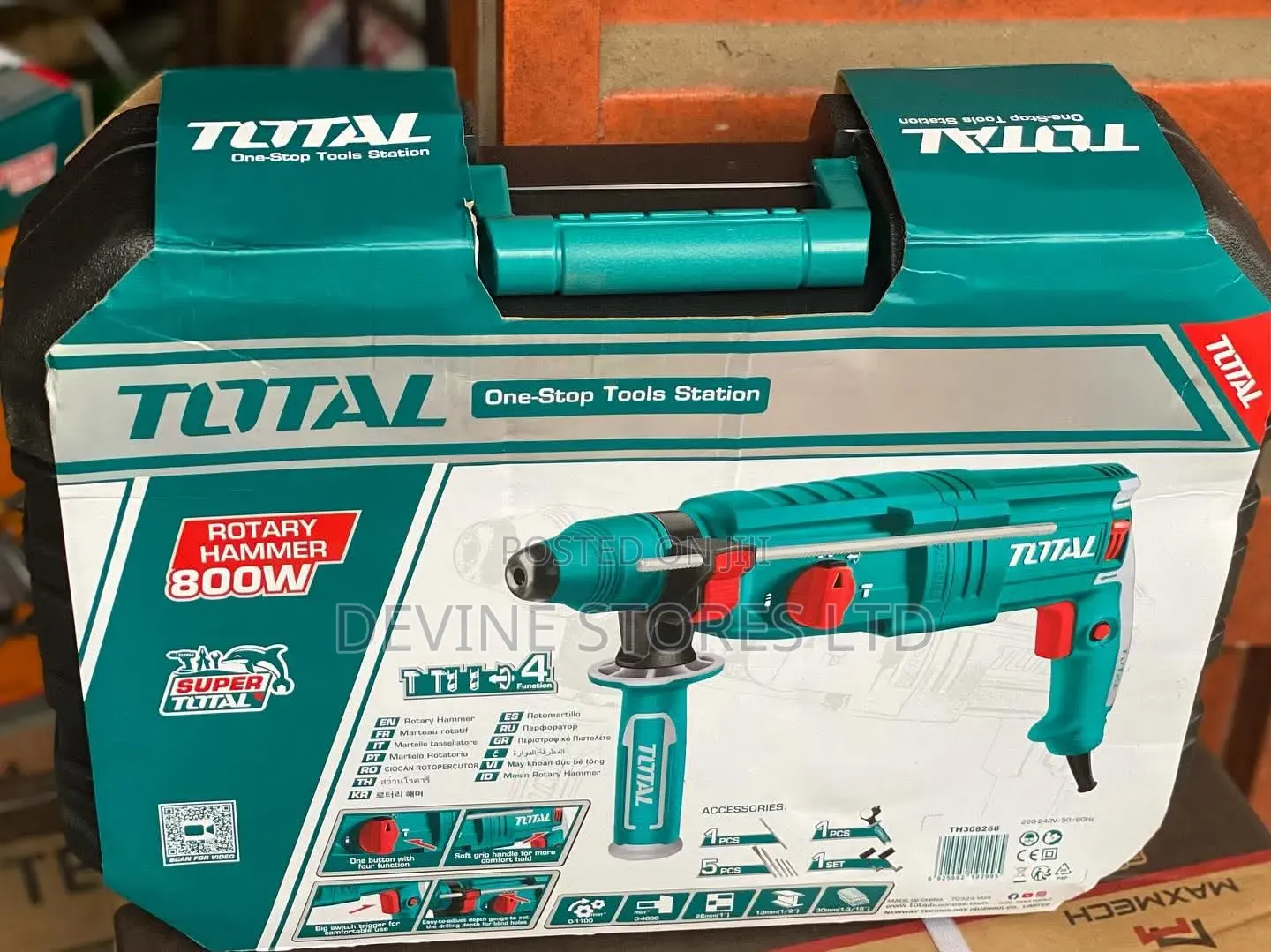 800w Total Rotary Hammer Machine