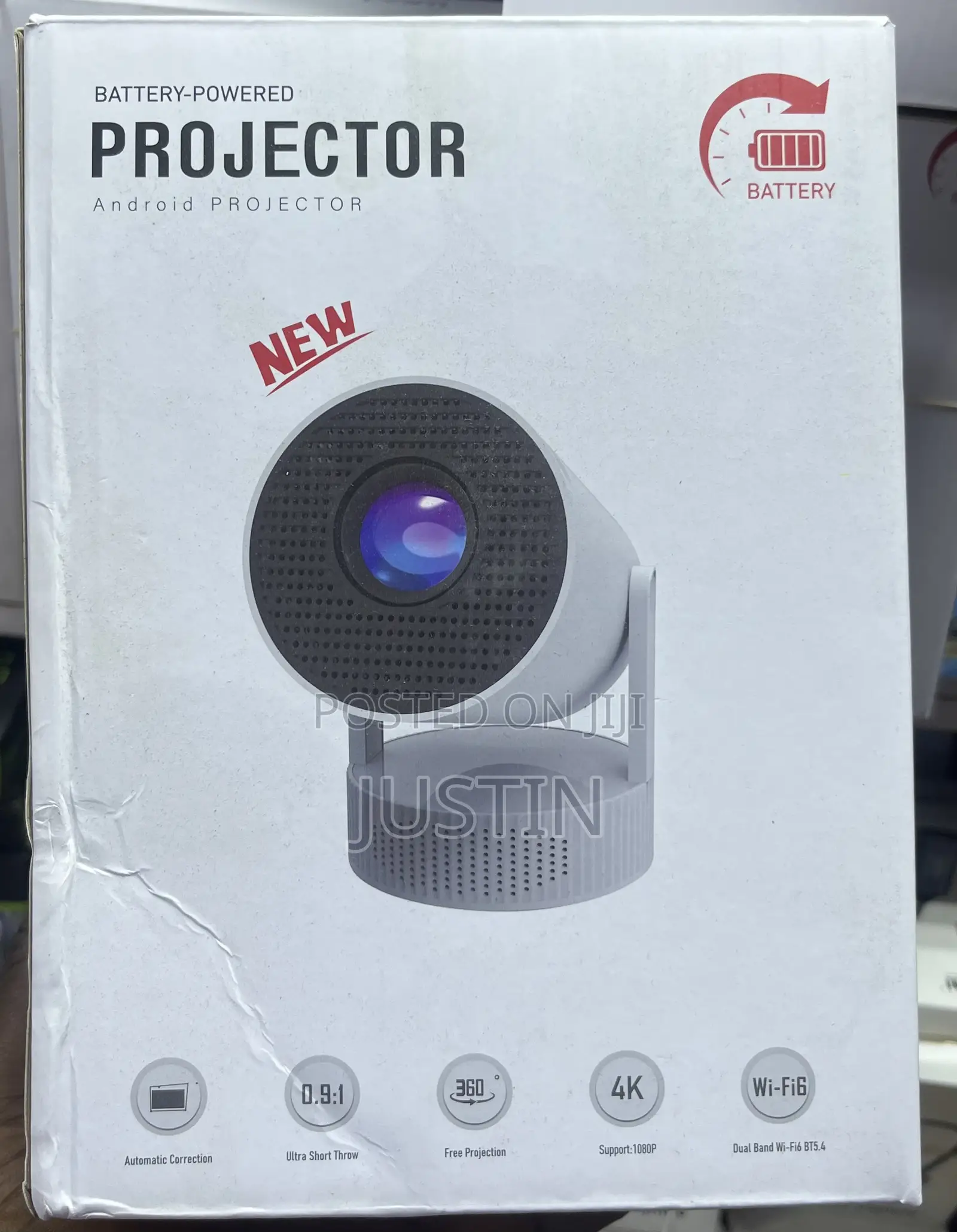Rechargeable Android Projector – Cinema Anywhere!